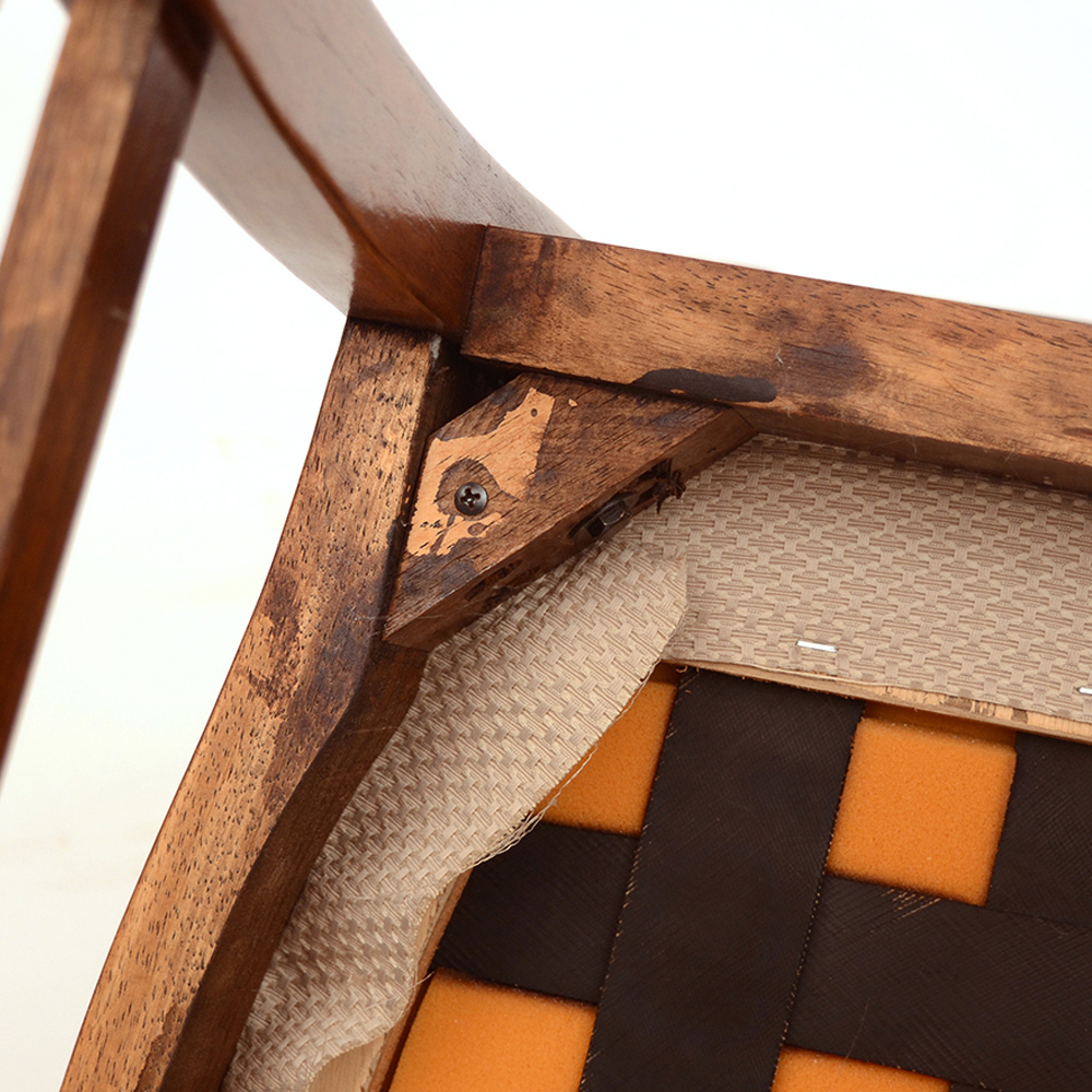 1930s Queen Anne Style Mahogany Side Chair