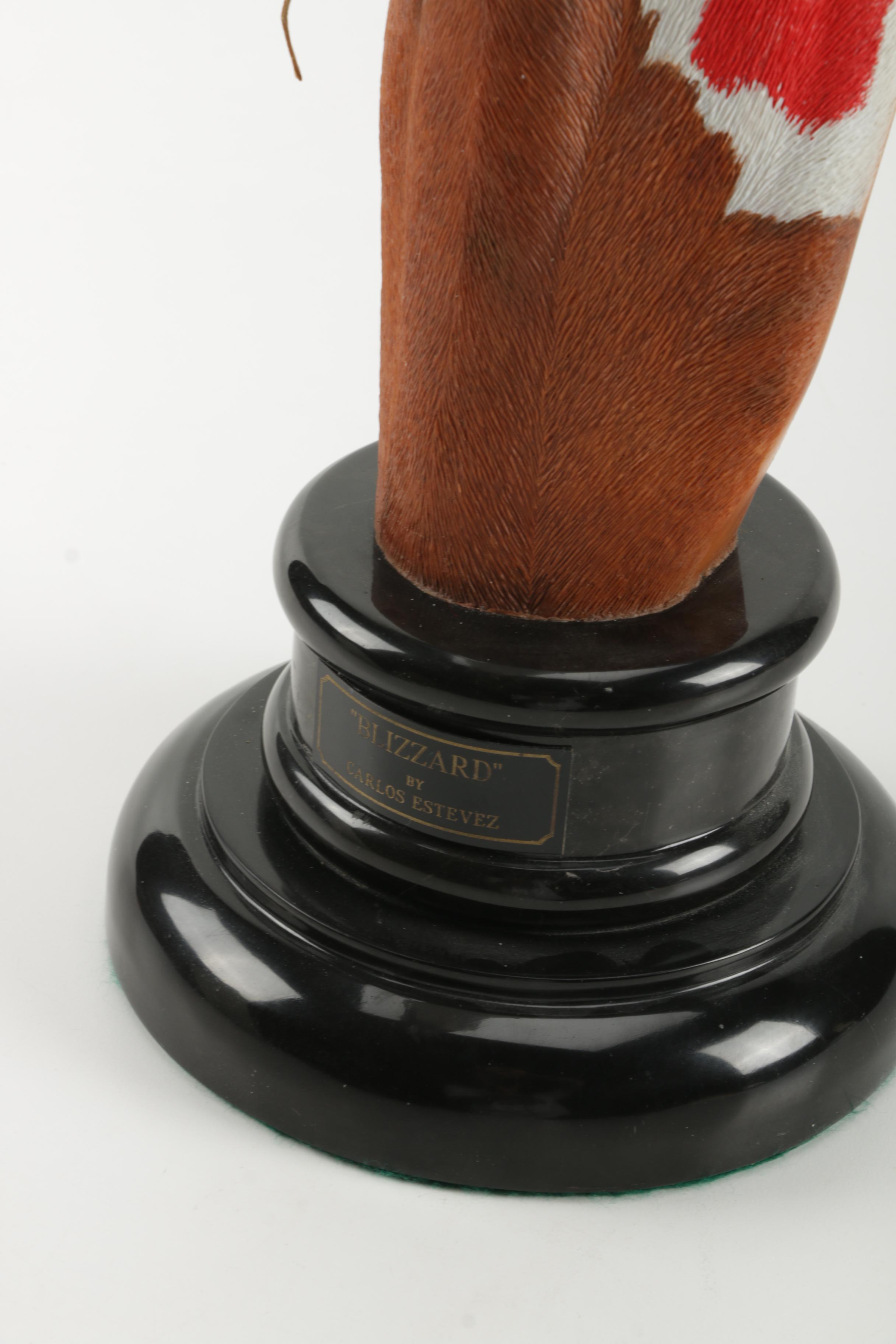 Carlos Estevez Limited Edition "Blizzard" Horse Head Statue