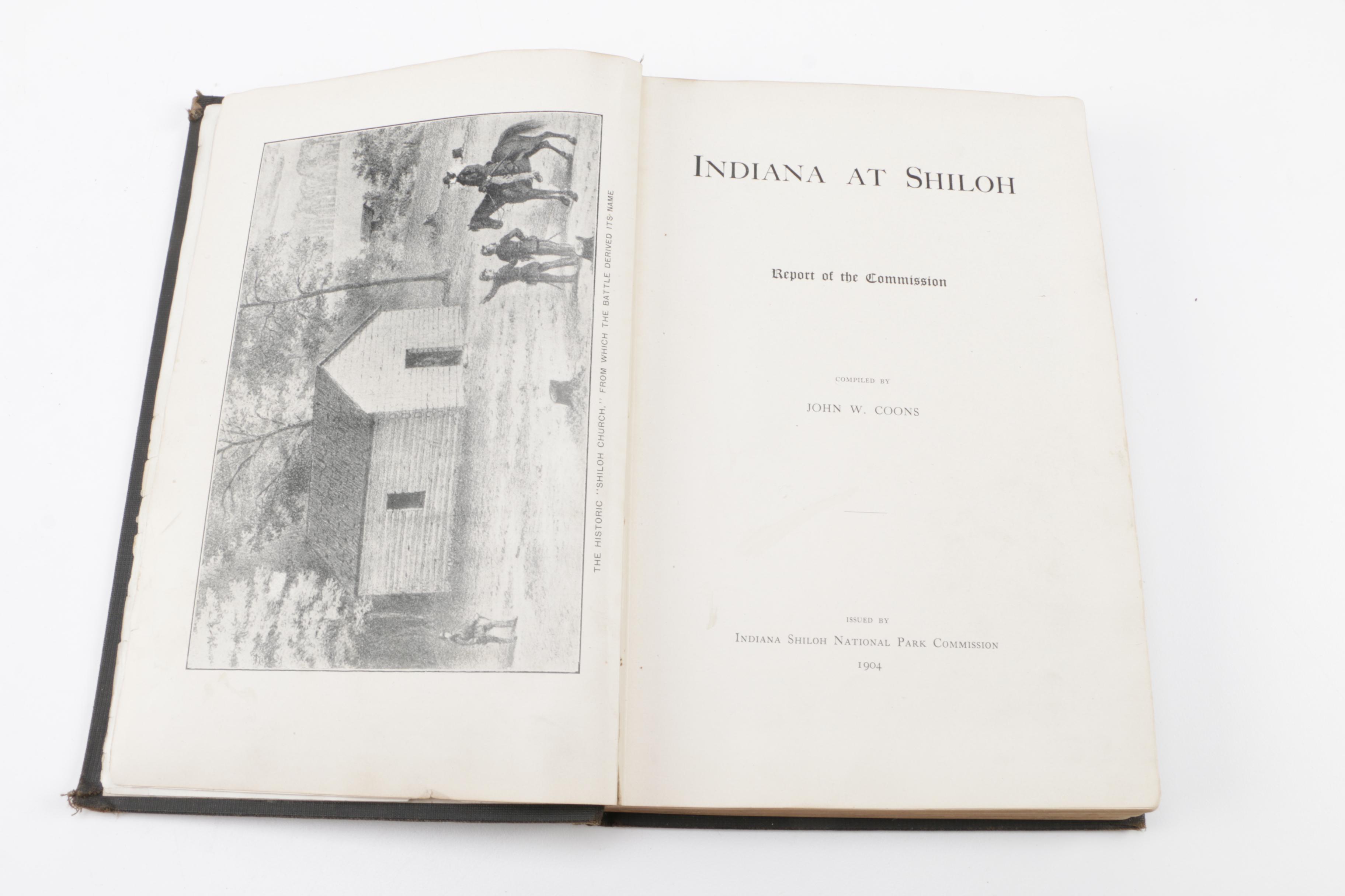 Antique Indiana History Books and 1936 Evansville City Directory