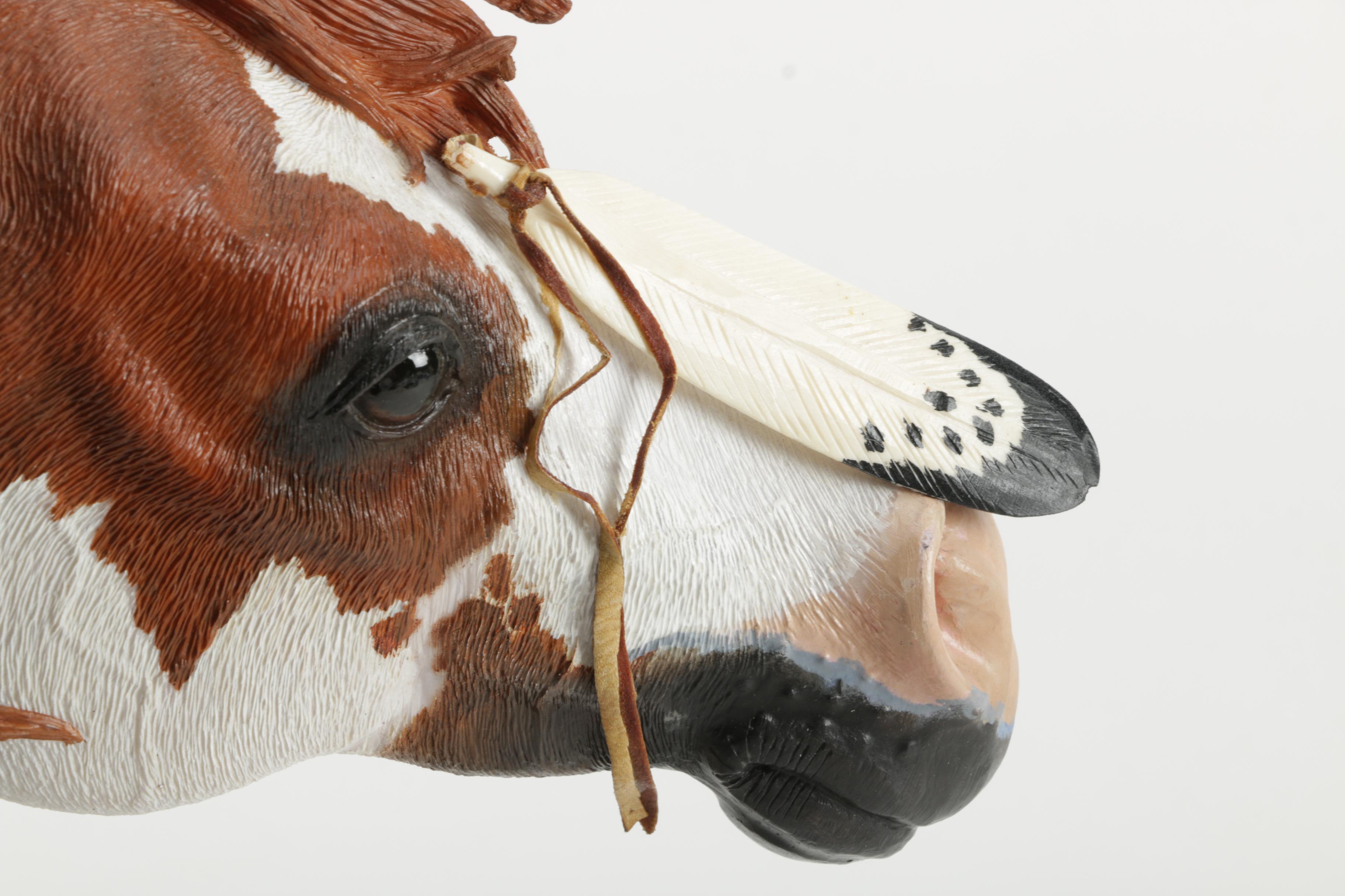 Carlos Estevez Limited Edition "Blizzard" Horse Head Statue