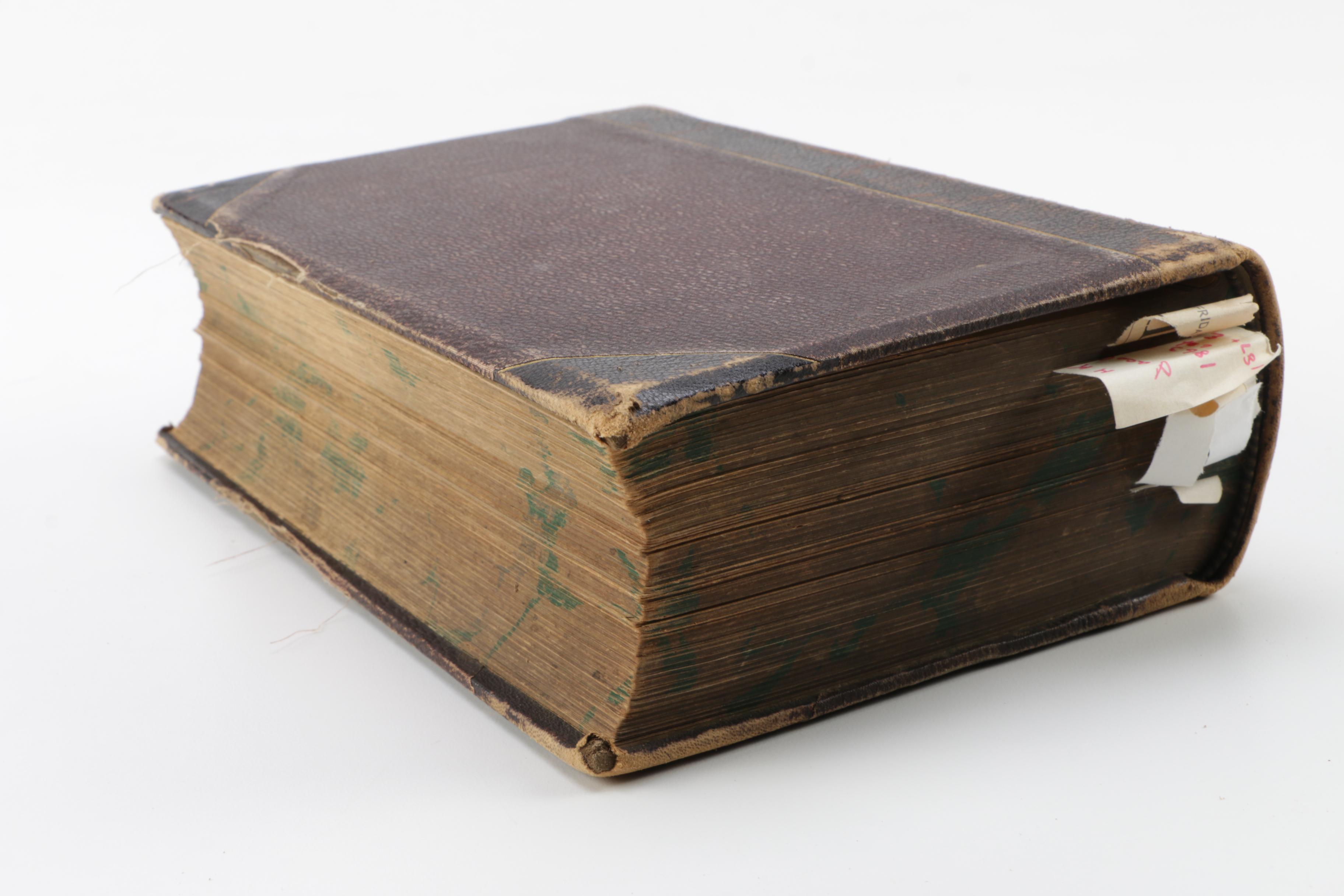 Antique Indiana History Books and 1936 Evansville City Directory