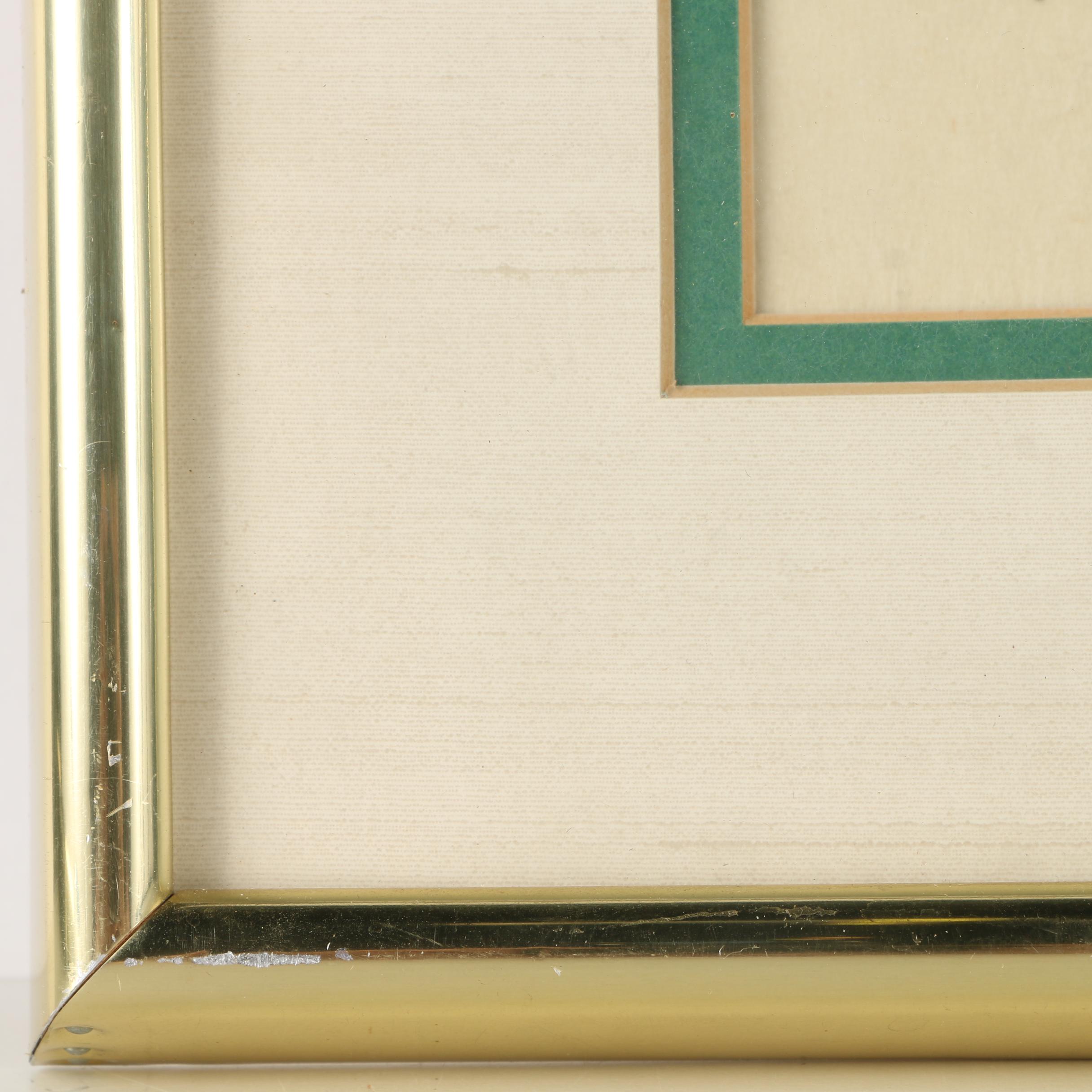 Onda Akyio Woodblock Print on Paper of Traveler