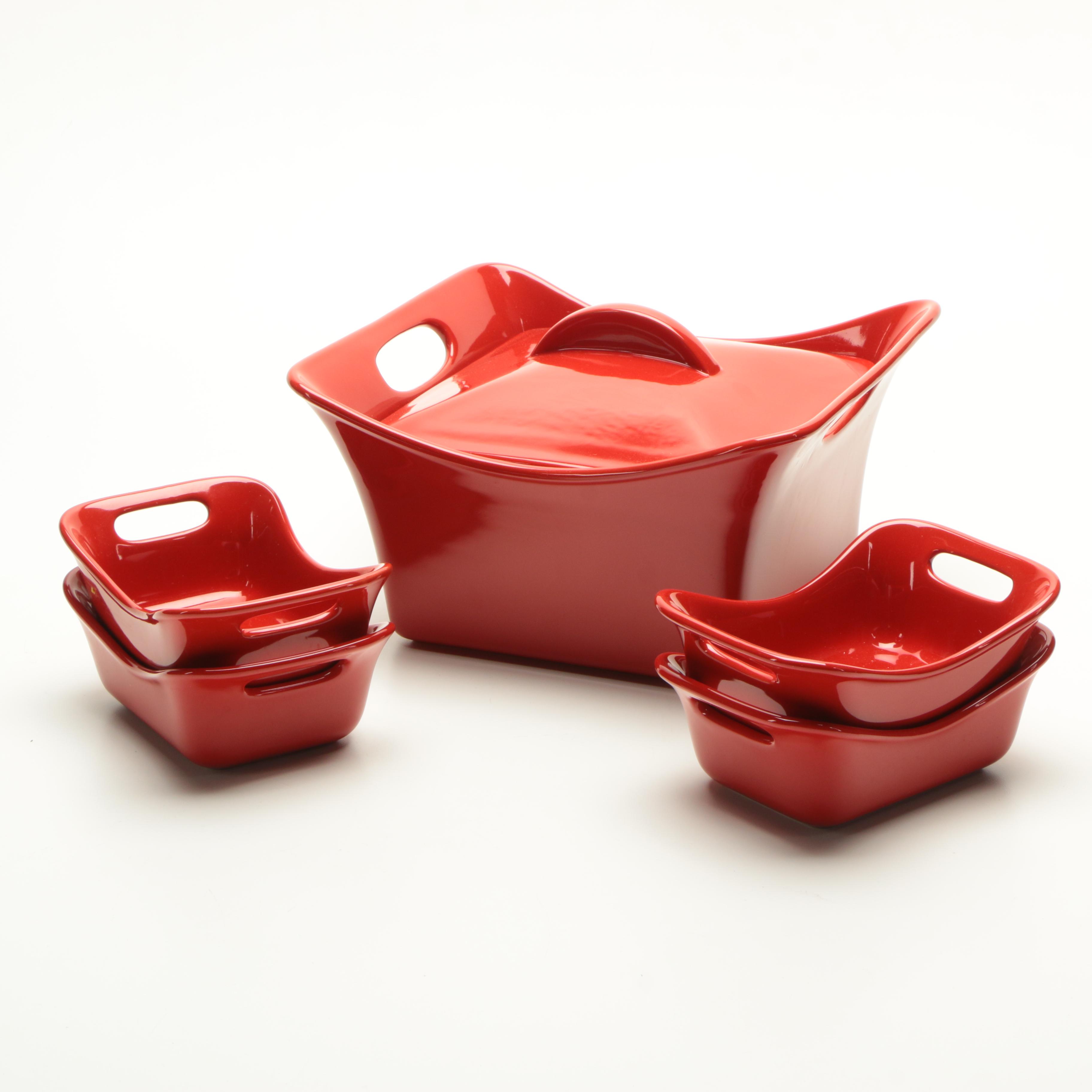 Rachael Ray Modernist Stoneware Casserole and Au Gratin Dishes