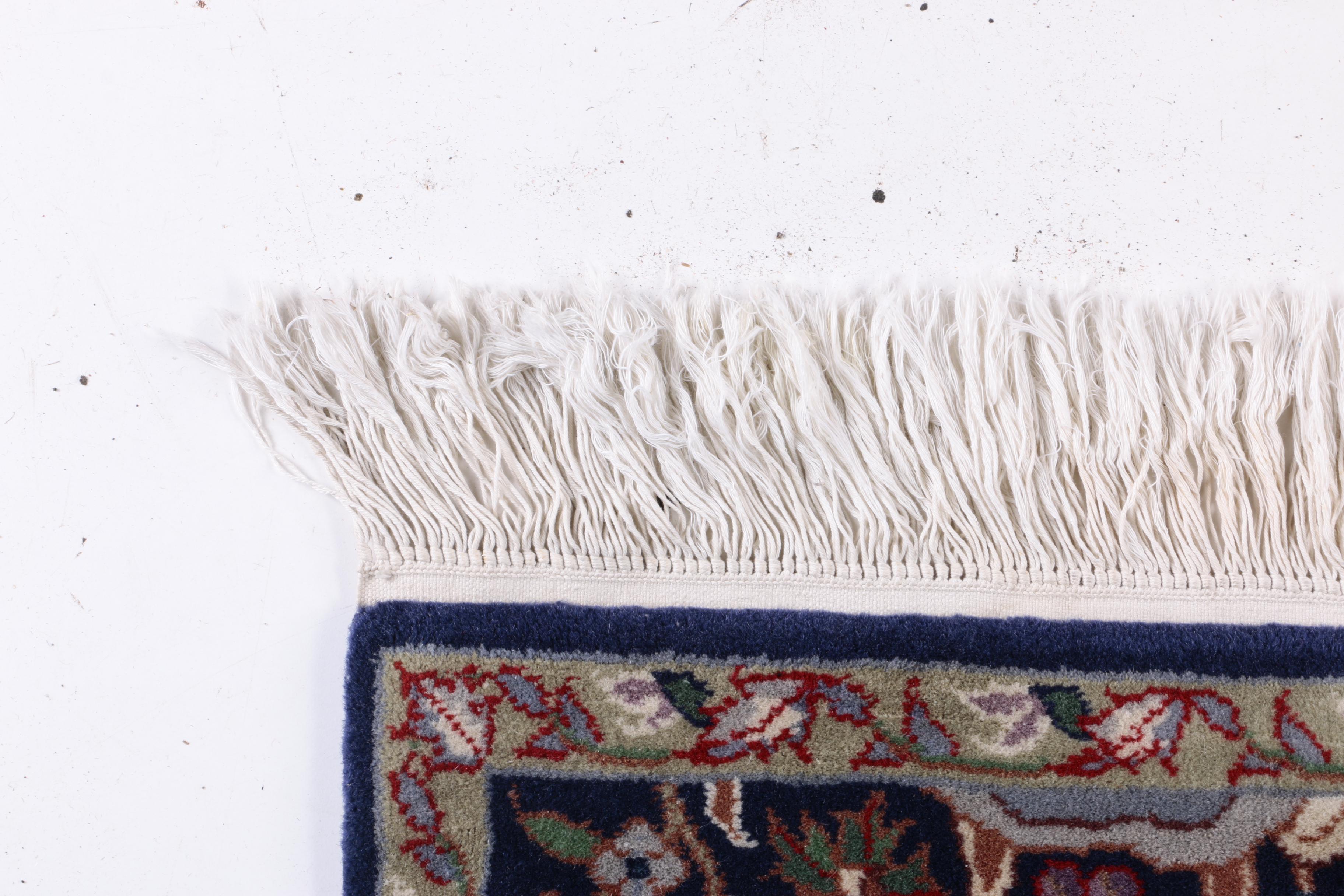 Hand-Knotted Persian-Style Wool Carpet Runner