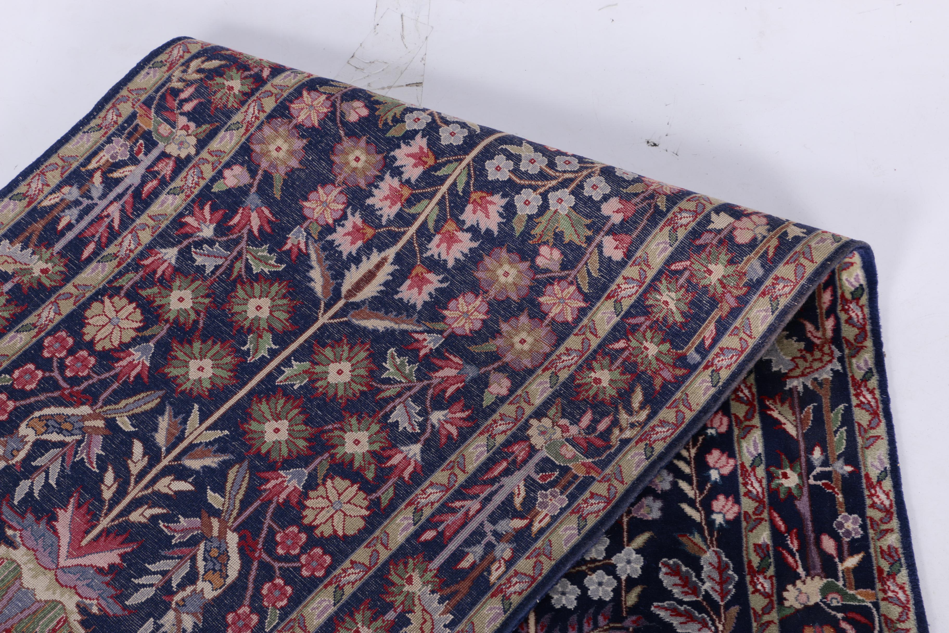 Hand-Knotted Persian-Style Wool Carpet Runner