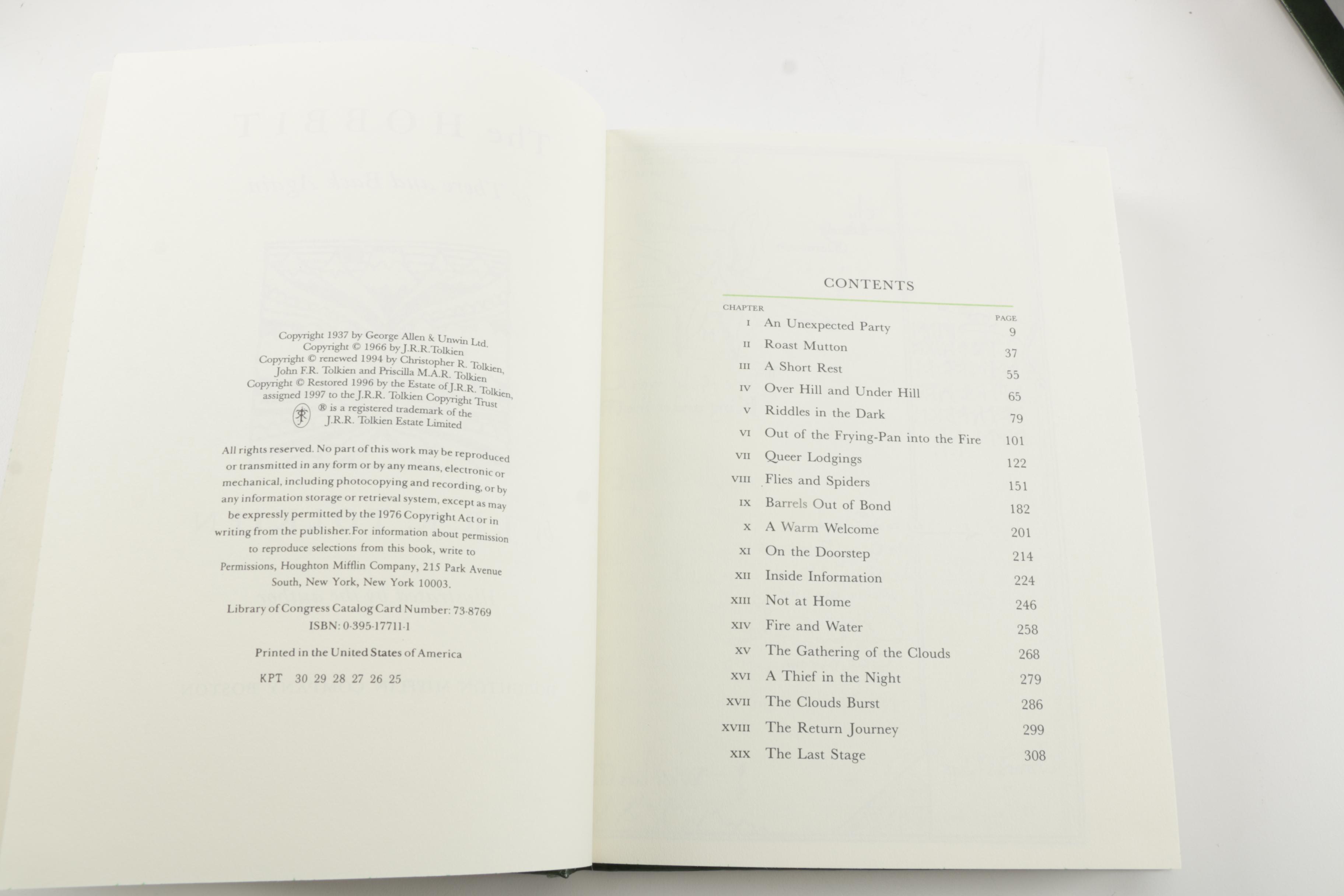 Collector Edition of "The Hobbit' and "The Lord of the Rings" by J.R.R. Tolkien