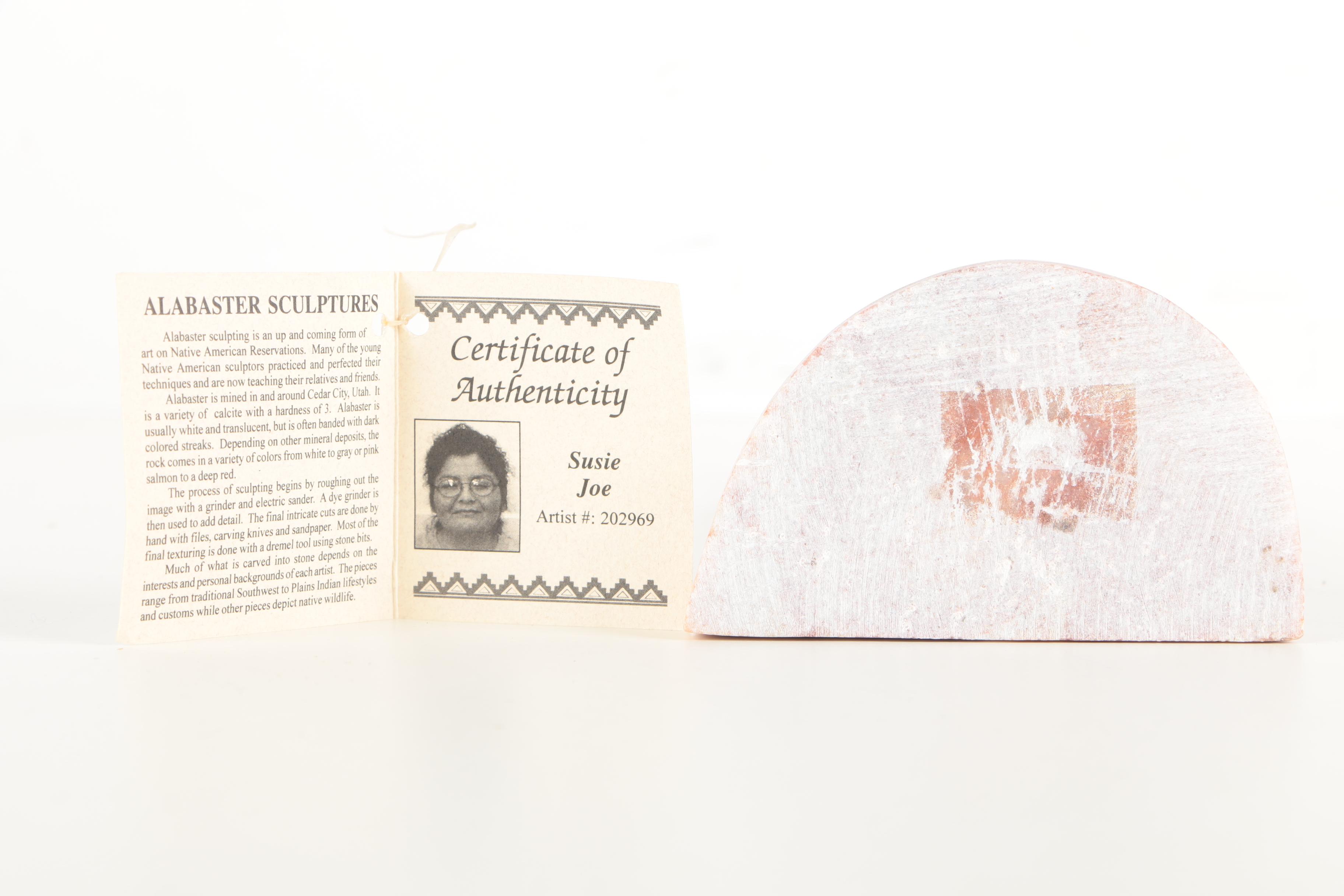 Susie Joe Alabaster Navajo Sculpture