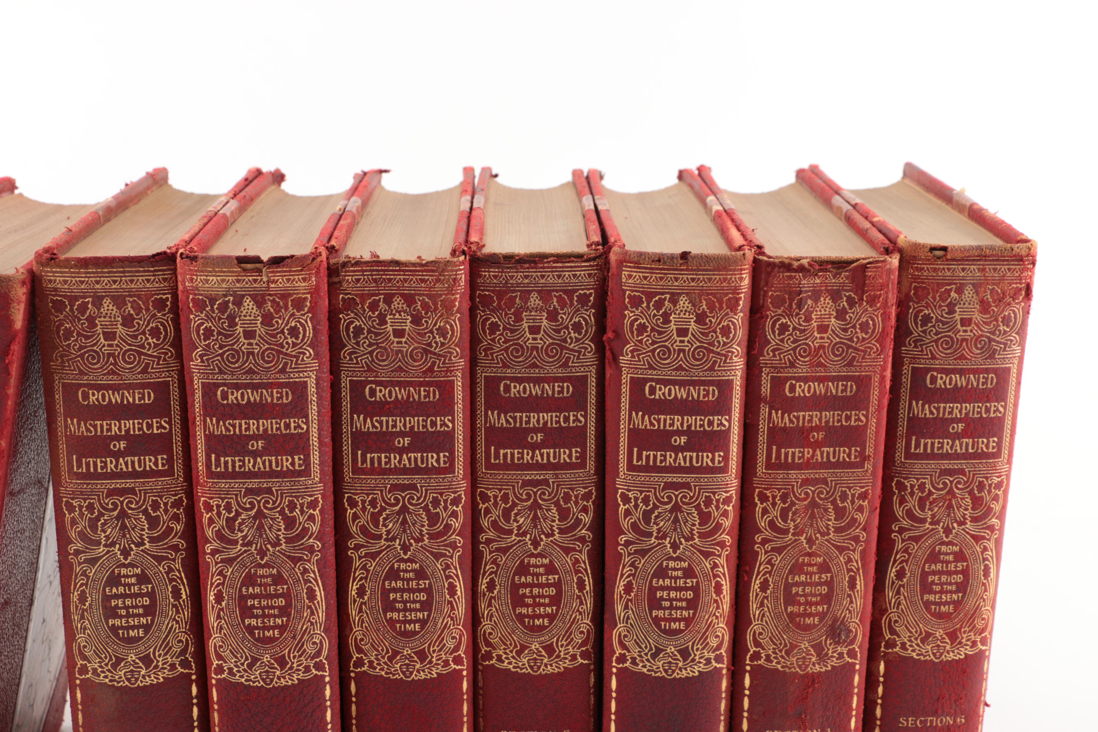 Nine Volume University Edition of the "Crowned Masterpieces of Literature"