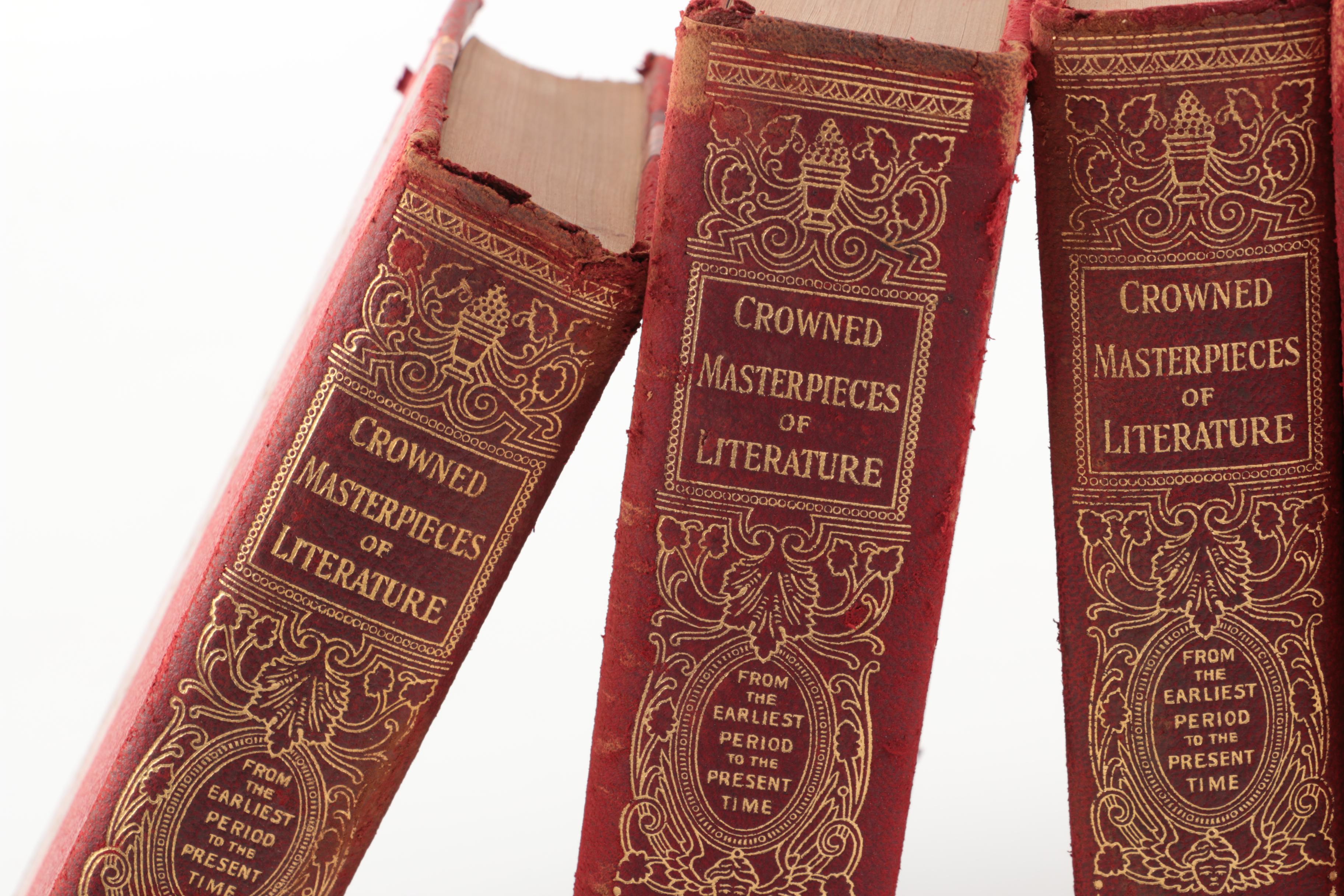 Nine Volume University Edition of the "Crowned Masterpieces of Literature"