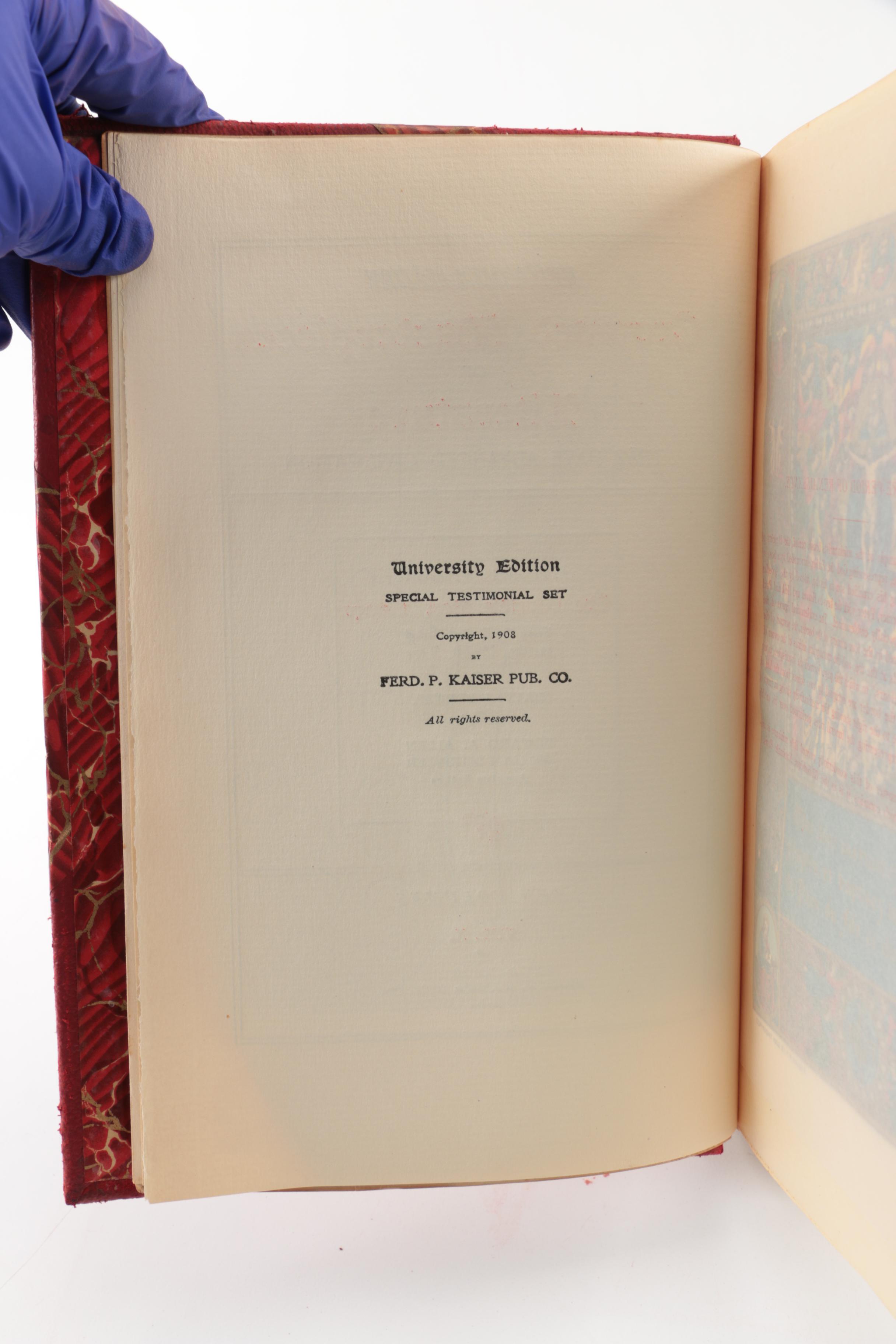 Nine Volume University Edition of the "Crowned Masterpieces of Literature"