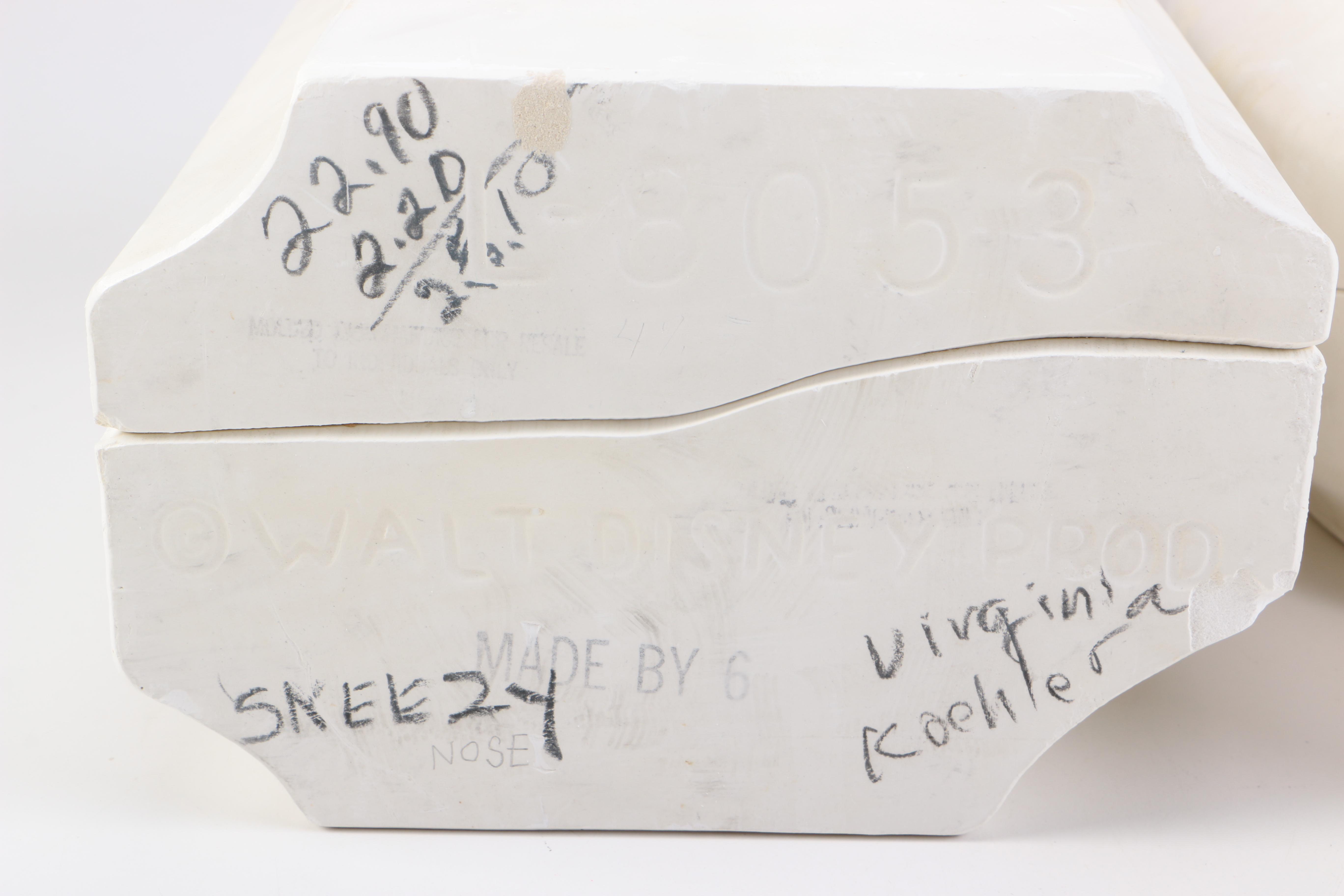Set of Walt Disney Production Plaster Molds