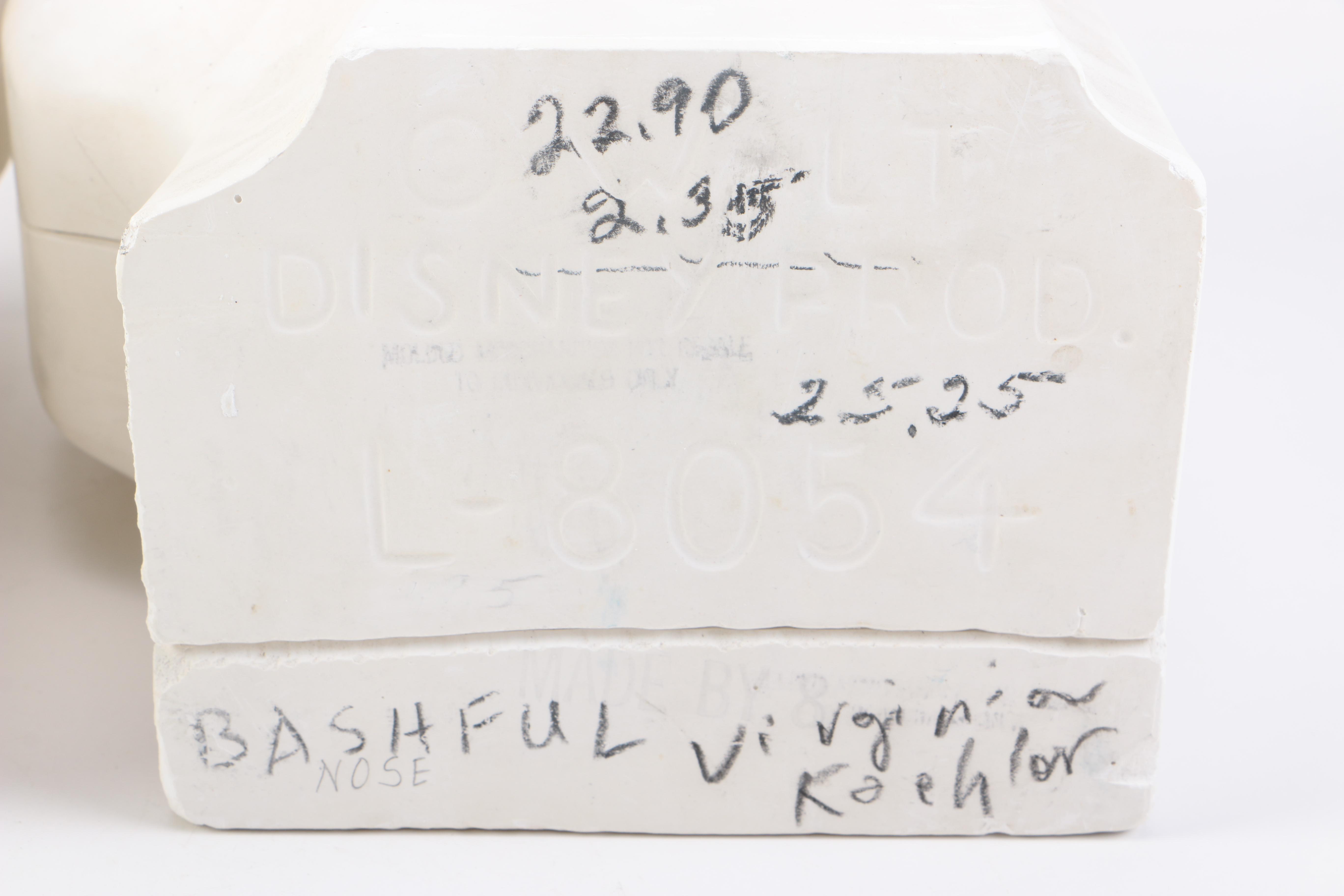 Set of Walt Disney Production Plaster Molds