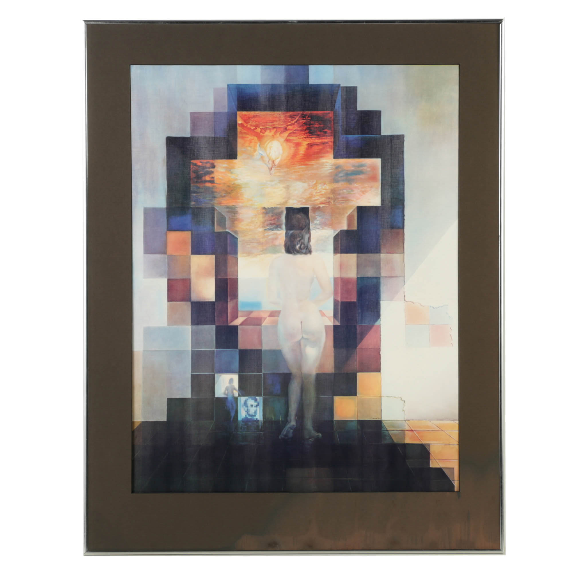 After Salvador Dali Offset Lithograph on Paper "Lincoln in Dalivision"