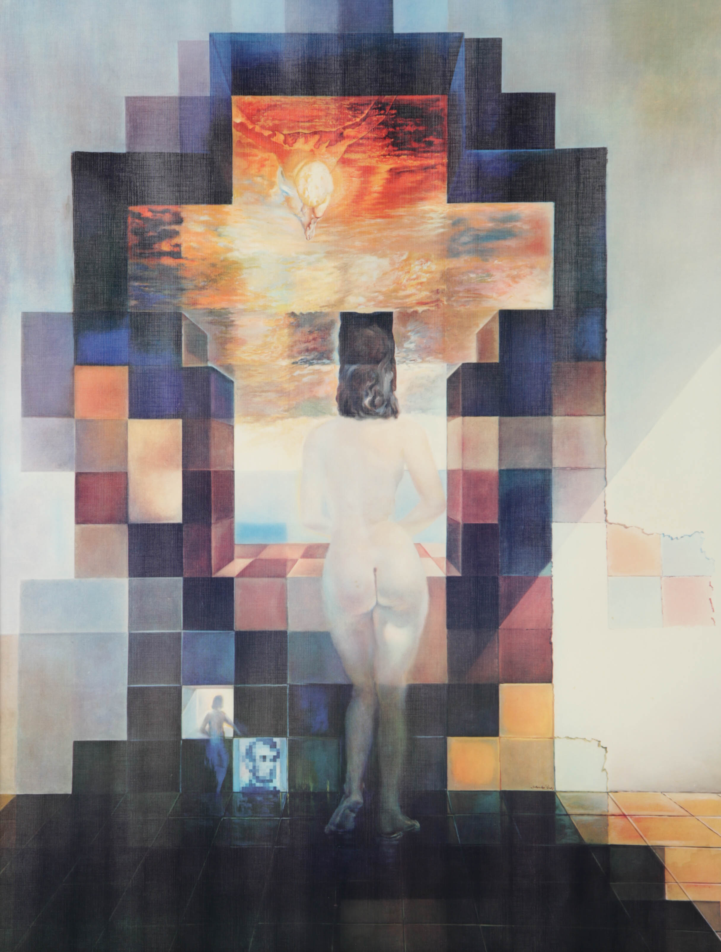 After Salvador Dali Offset Lithograph on Paper "Lincoln in Dalivision"