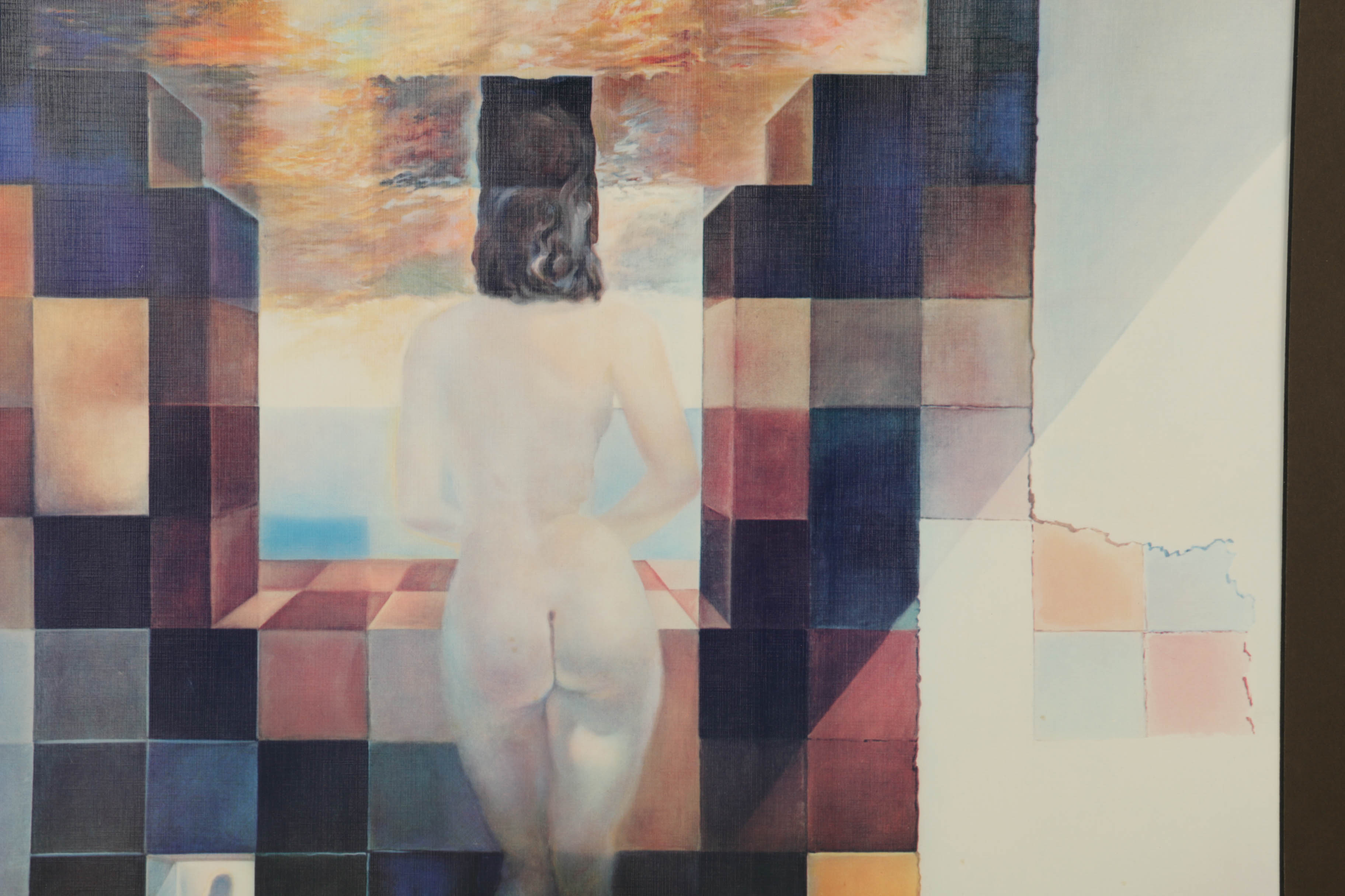 After Salvador Dali Offset Lithograph on Paper "Lincoln in Dalivision"