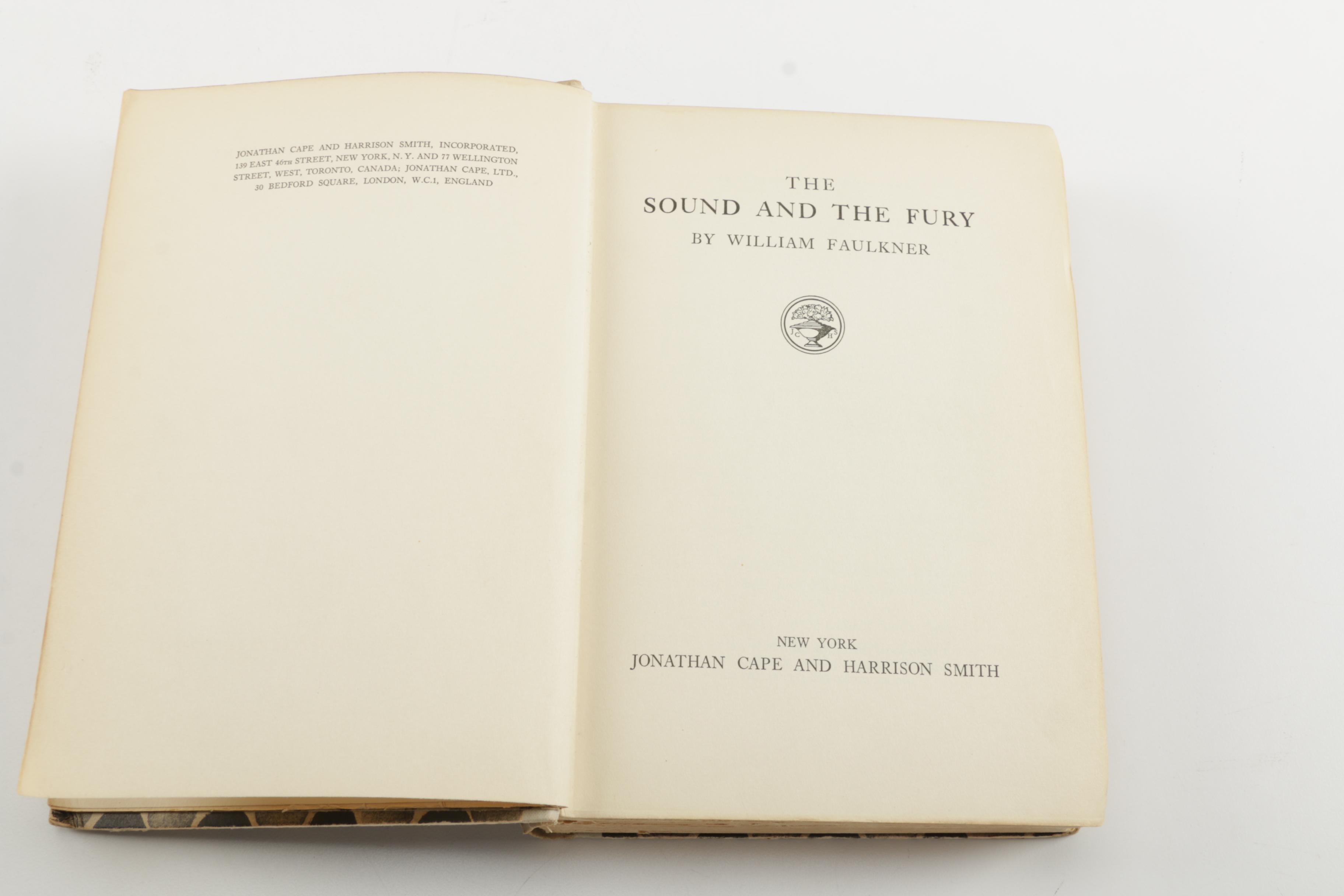 Collection of Vintage Books Including First Edition of "The Sound and the Fury"