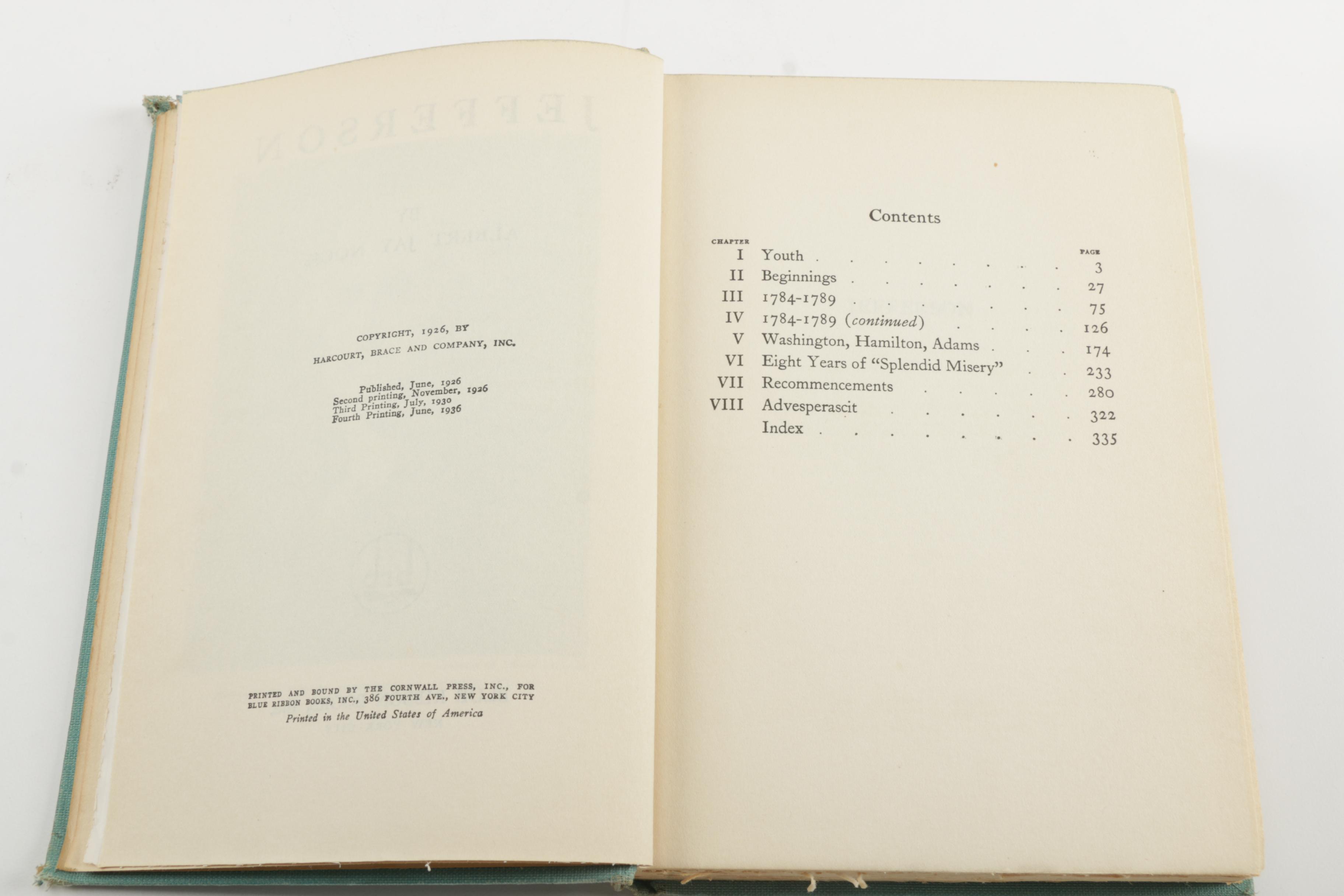 Collection of Books About Thomas Jefferson