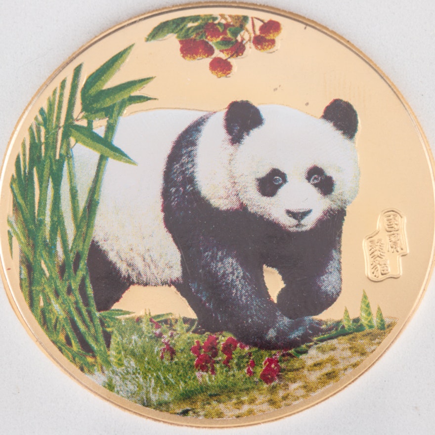 Encapsulated 2007 Chinese Colorized Proof Panda Coin