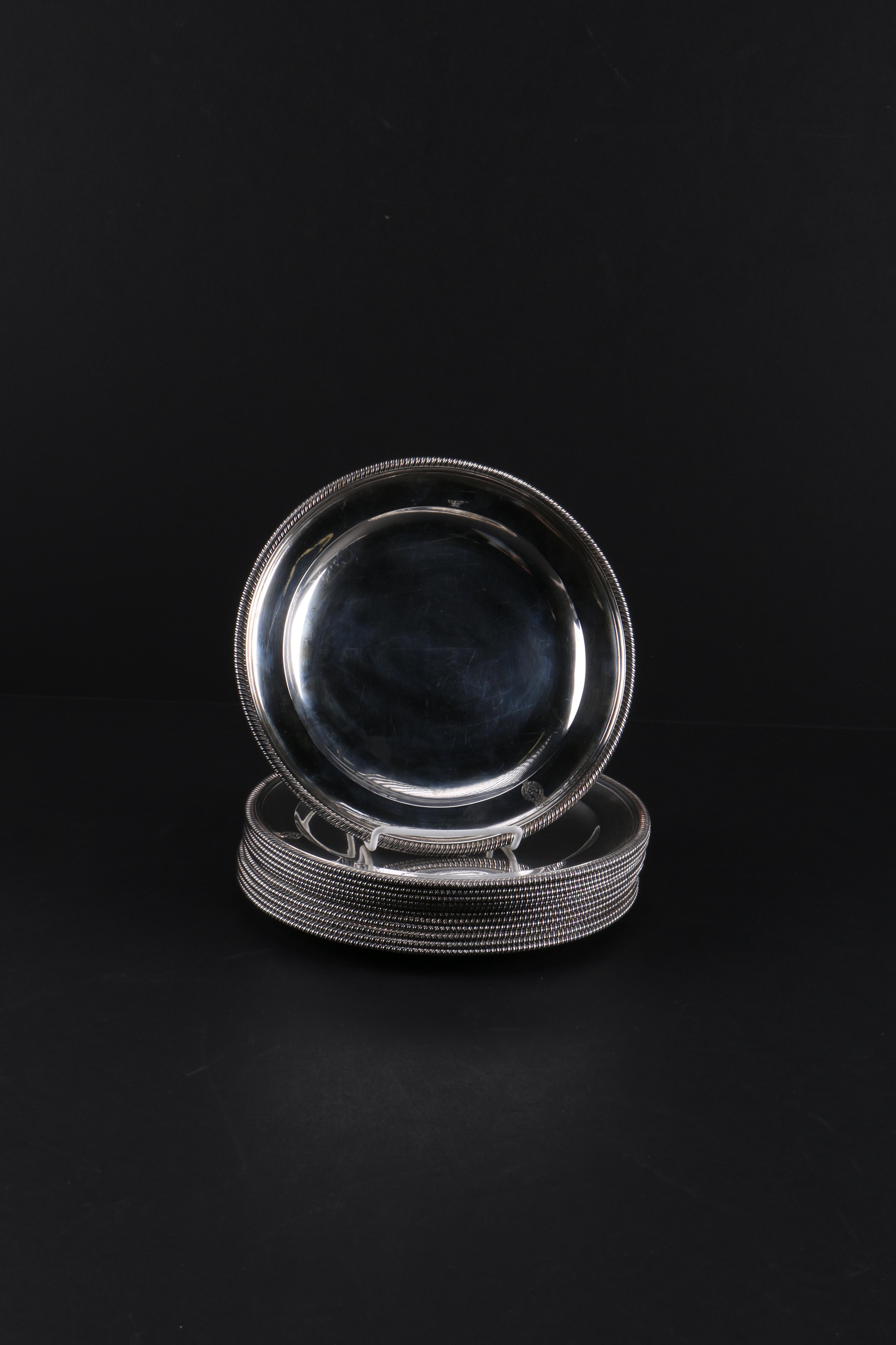 1801 London Sterling Silver Plates by Robert Sharp