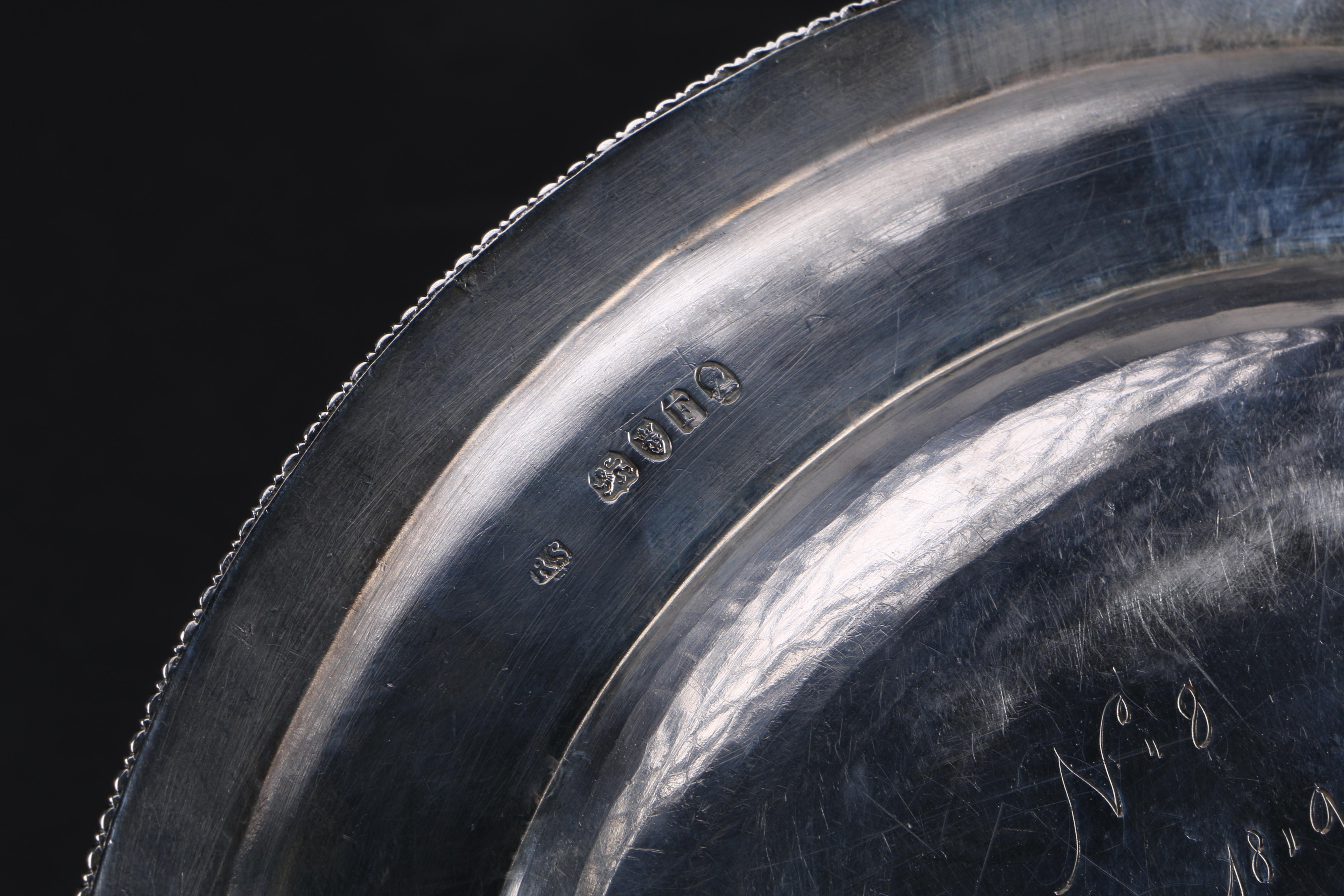 1801 London Sterling Silver Plates by Robert Sharp