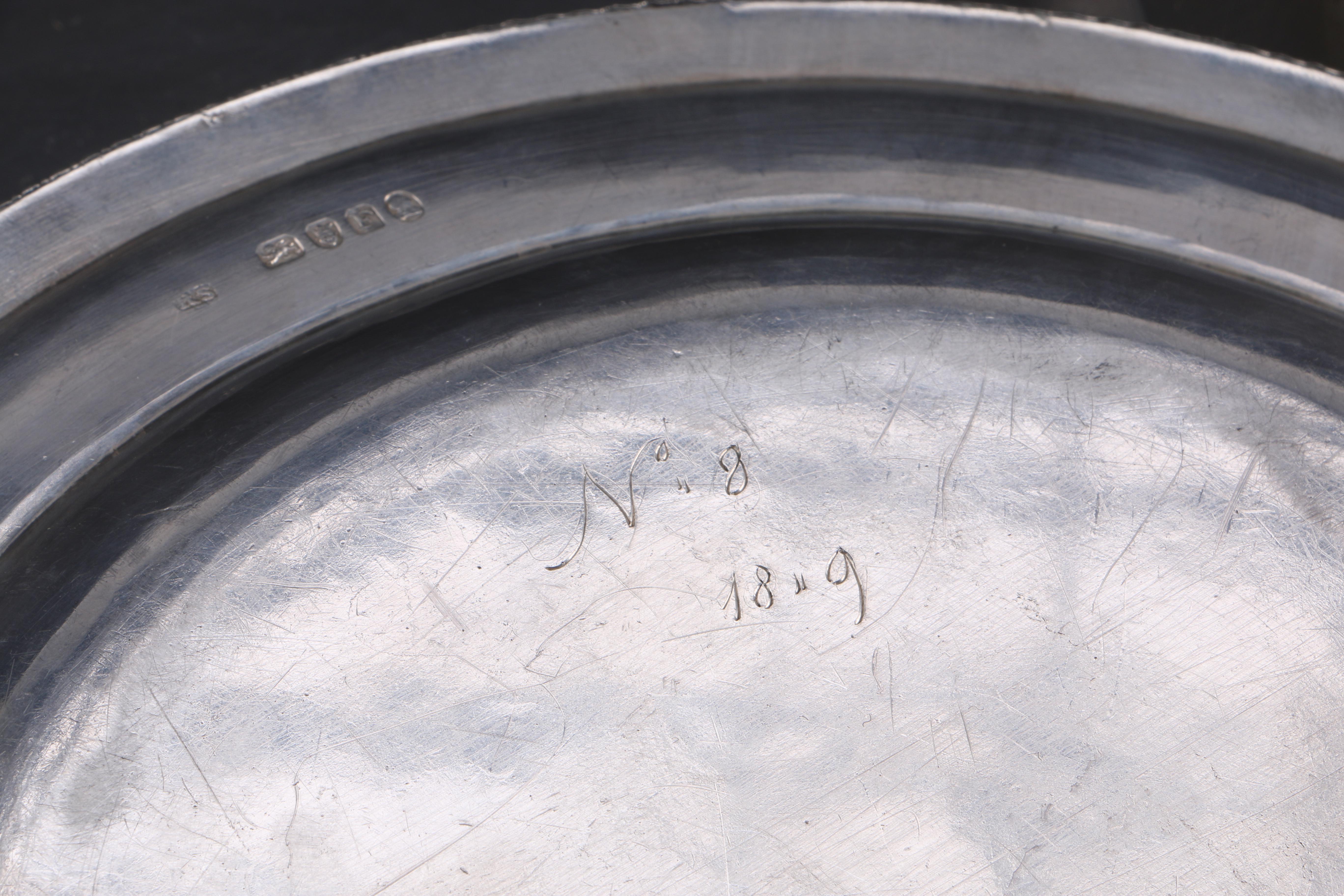 1801 London Sterling Silver Plates by Robert Sharp