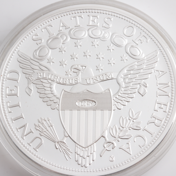 Silver-Plated U.S. 1804 Silver Dollar Replica