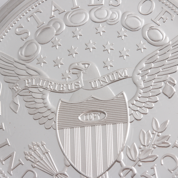 Silver-Plated U.S. 1804 Silver Dollar Replica