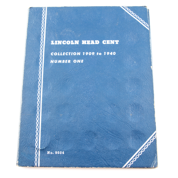 Group of Whitman Indian Head and Lincoln coin folders