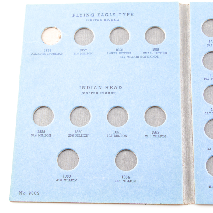 Group of Whitman Indian Head and Lincoln coin folders