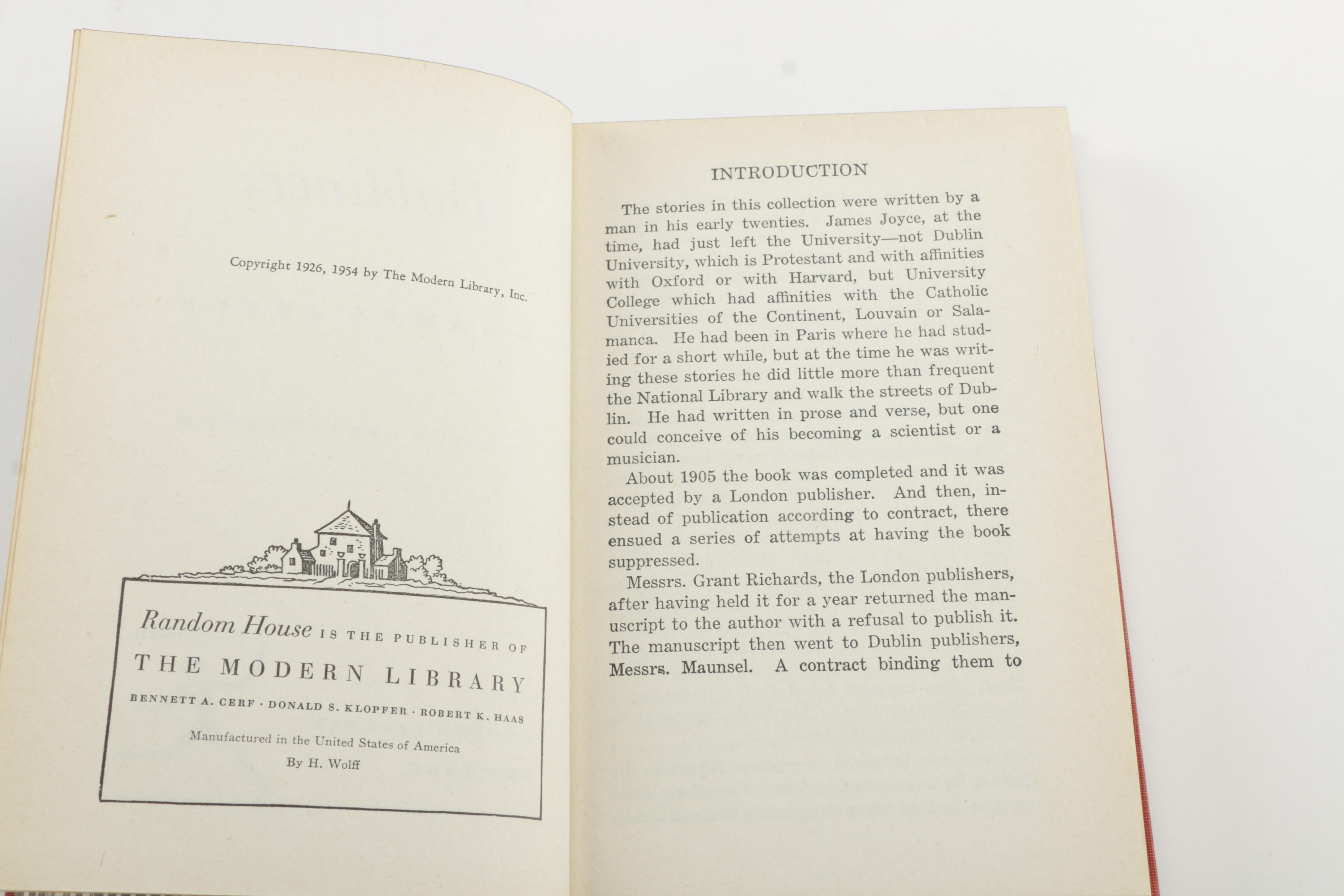 Vintage Book Collection including James Joyce and Emile Zola