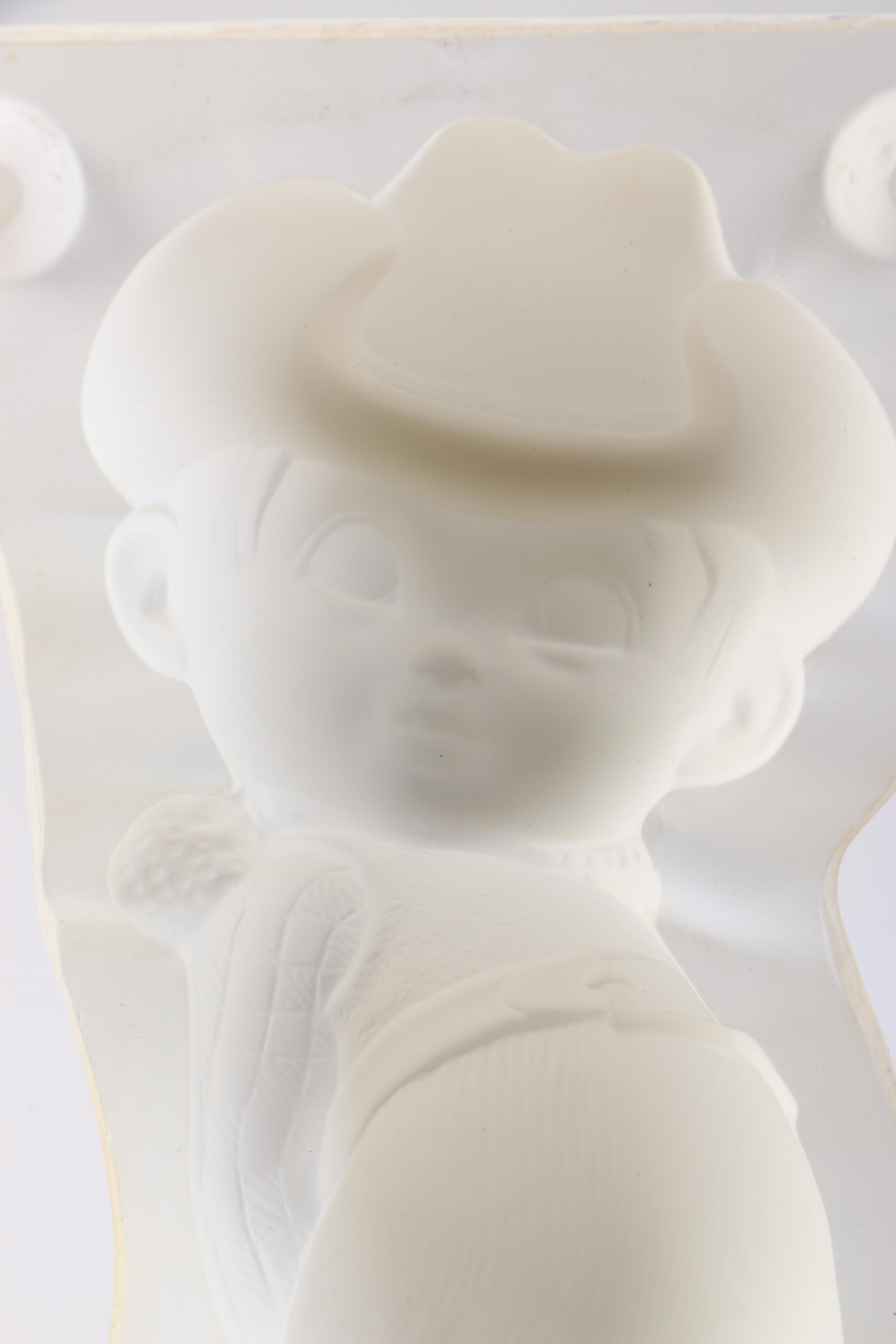 Set of Three Vintage Jodi Plaster Molds