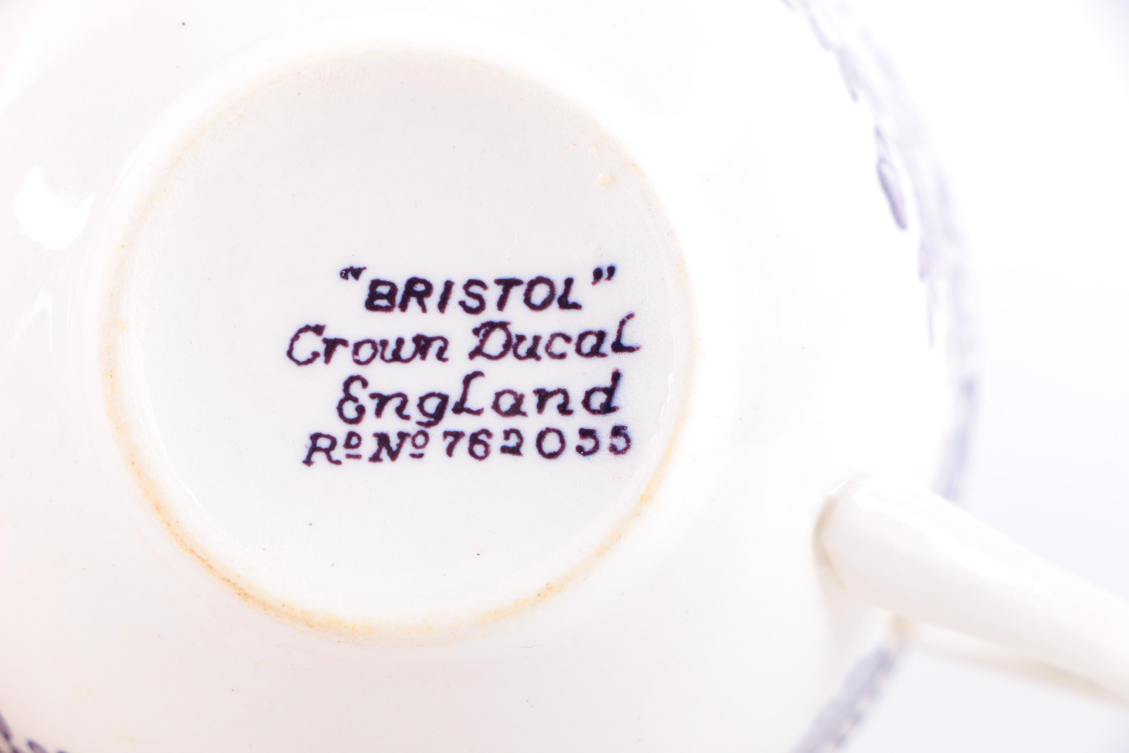 Crown Ducal "Bristol Blue" Tableware