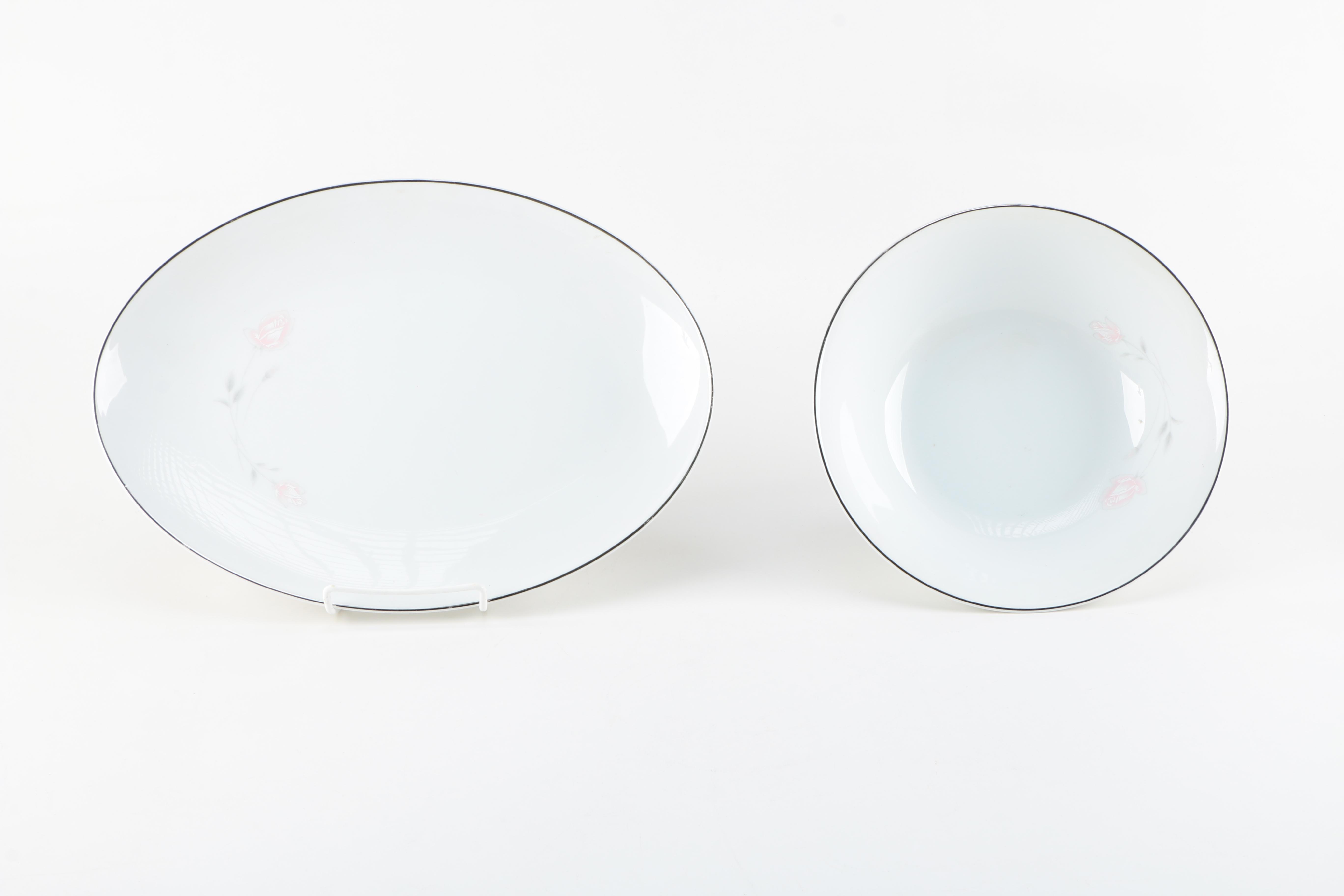 Four Crown China "Primrose" Porcelain Tableware Set