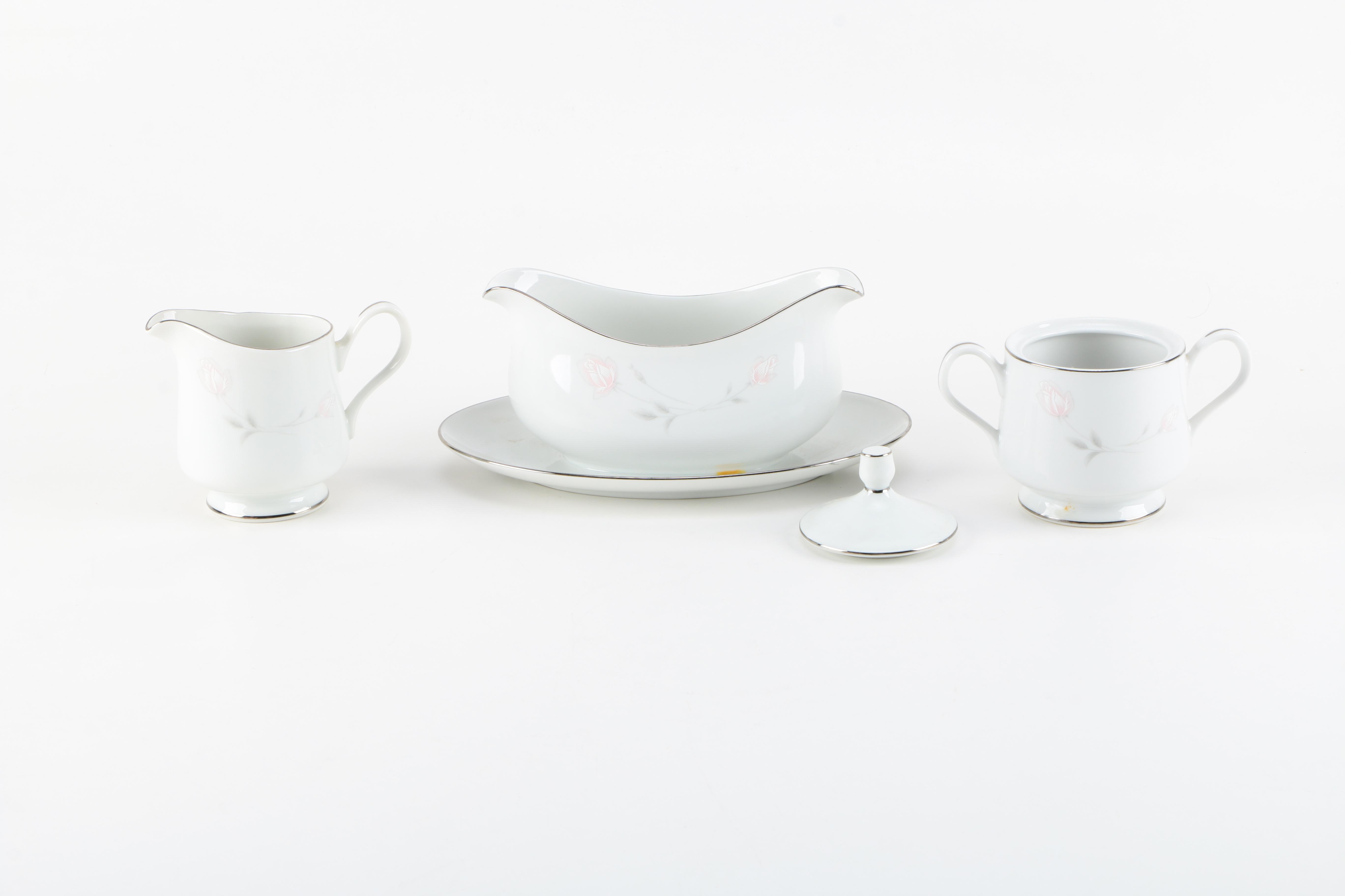 Four Crown China "Primrose" Porcelain Tableware Set