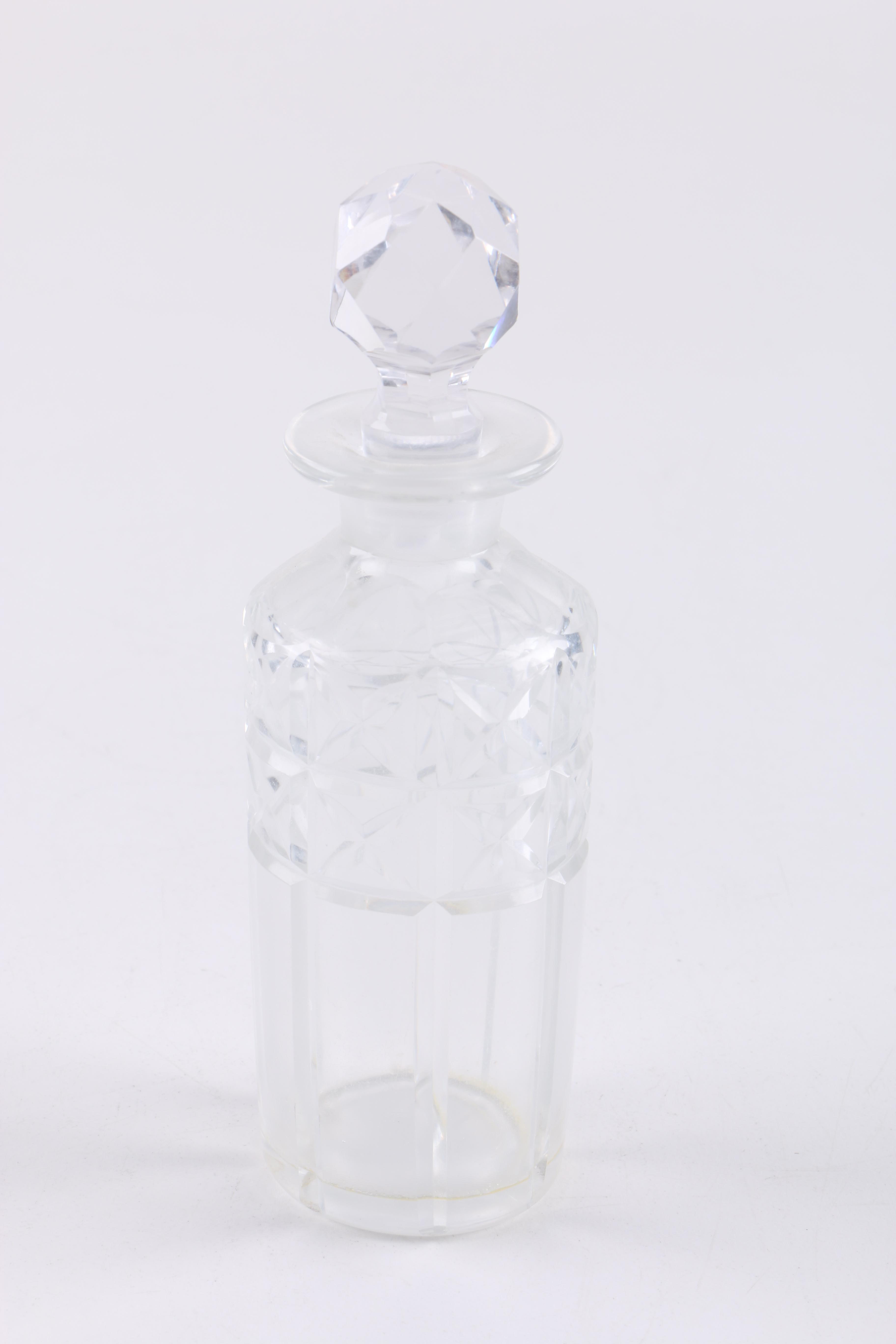 Antique Glass Cruet Set Featuring Elkington & Co. and Sterling