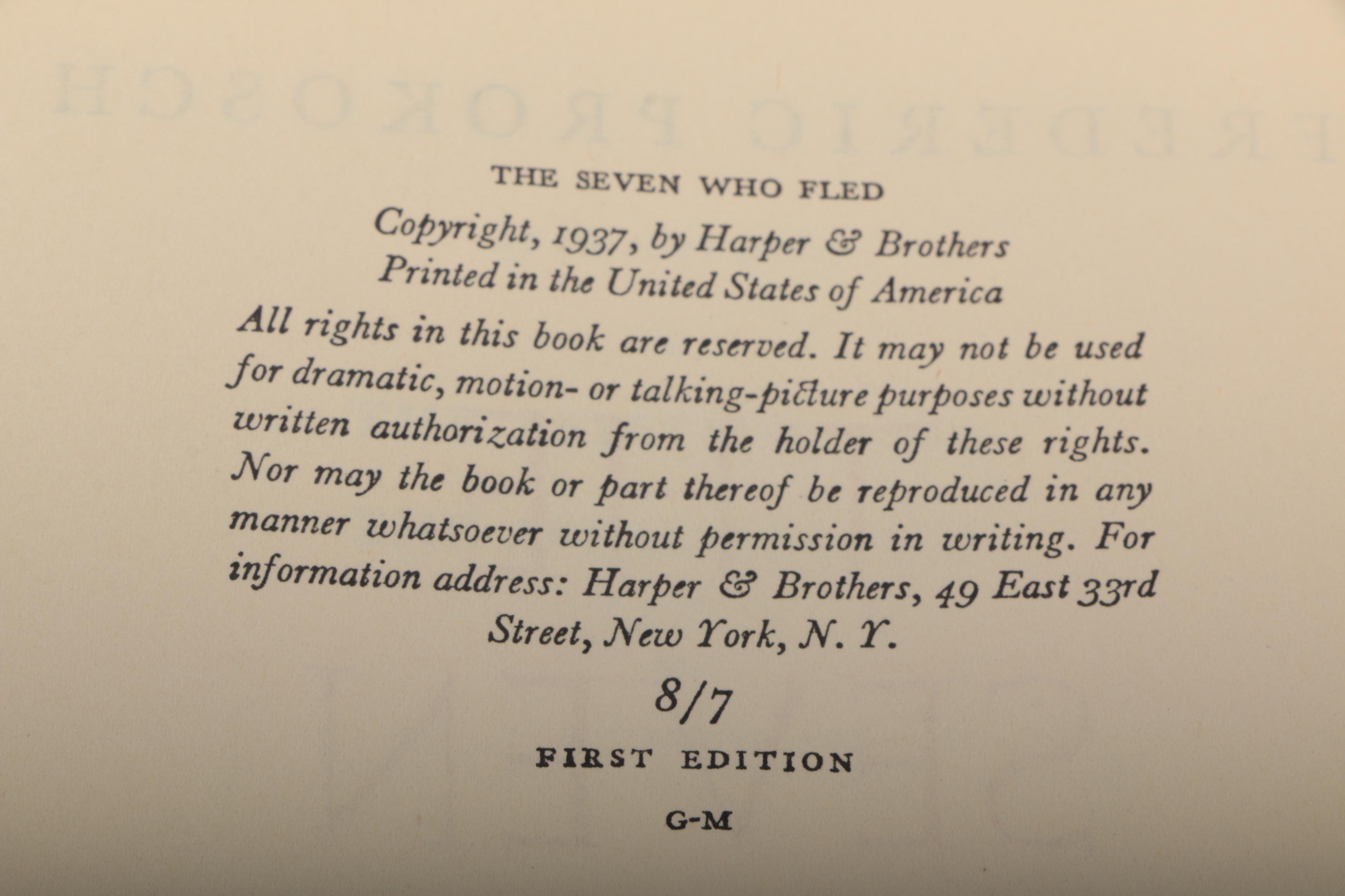 Collection of First Edition Books