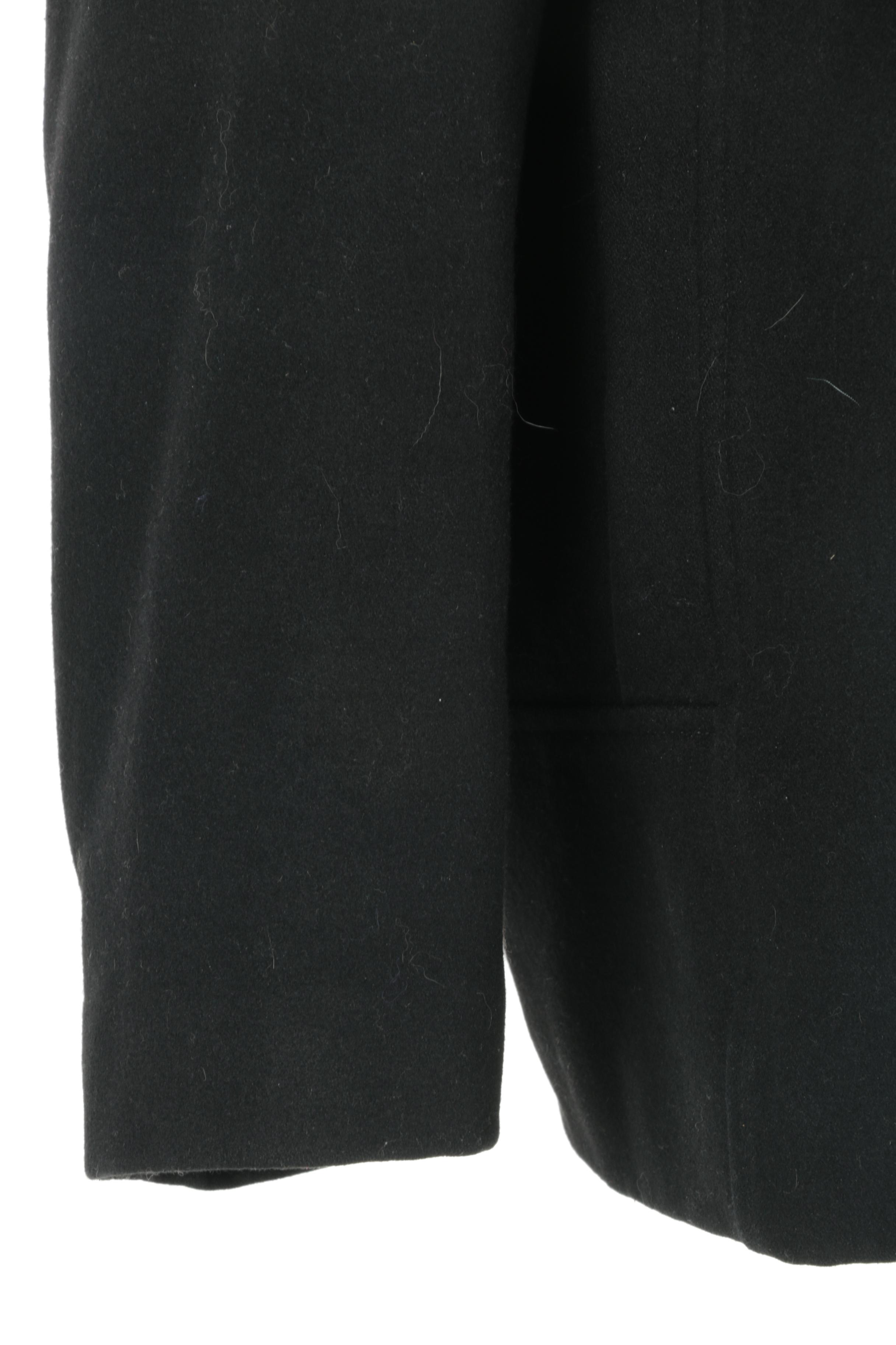 Black Wool Blend Jacket by Calvin Klein