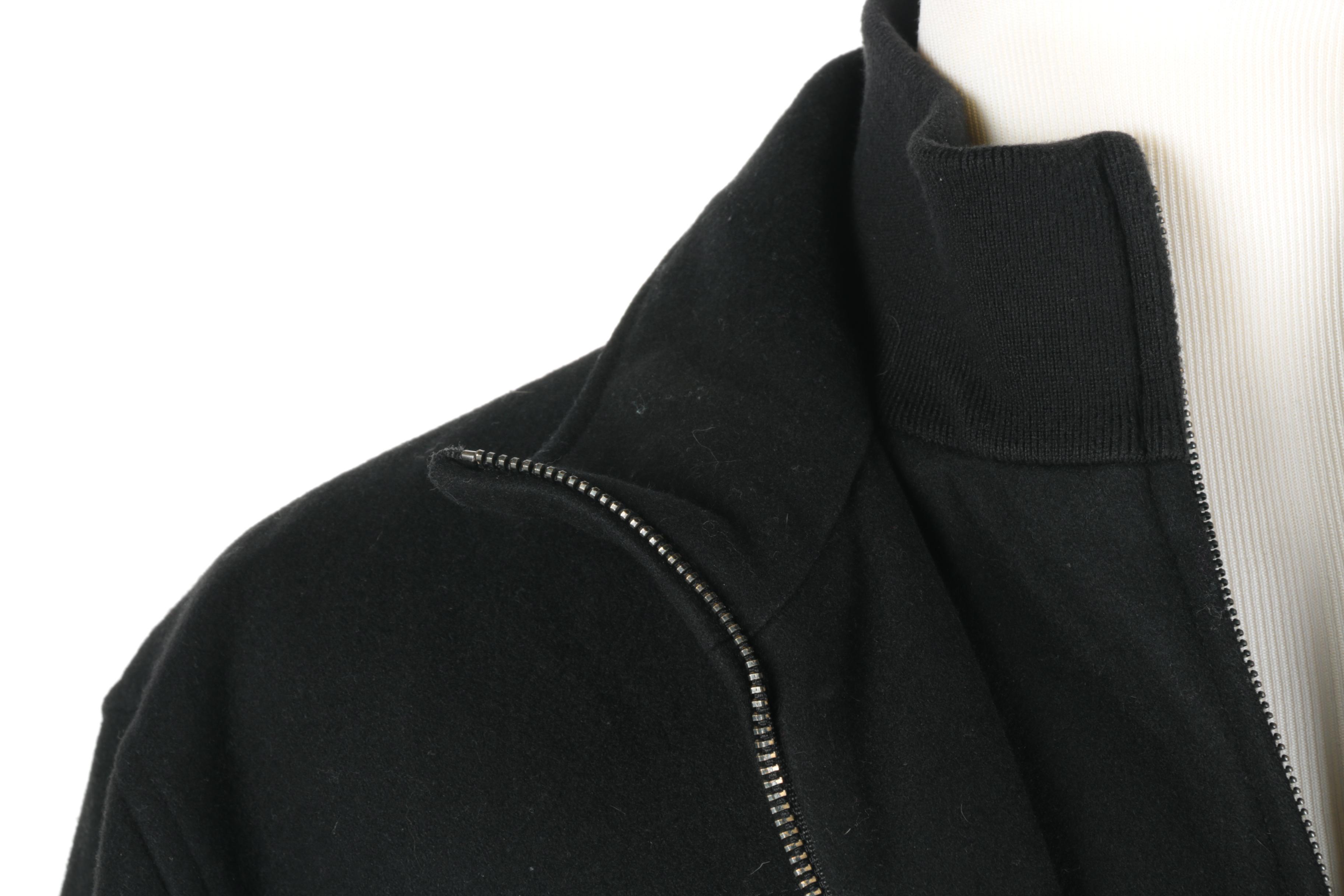 Black Wool Blend Jacket by Calvin Klein