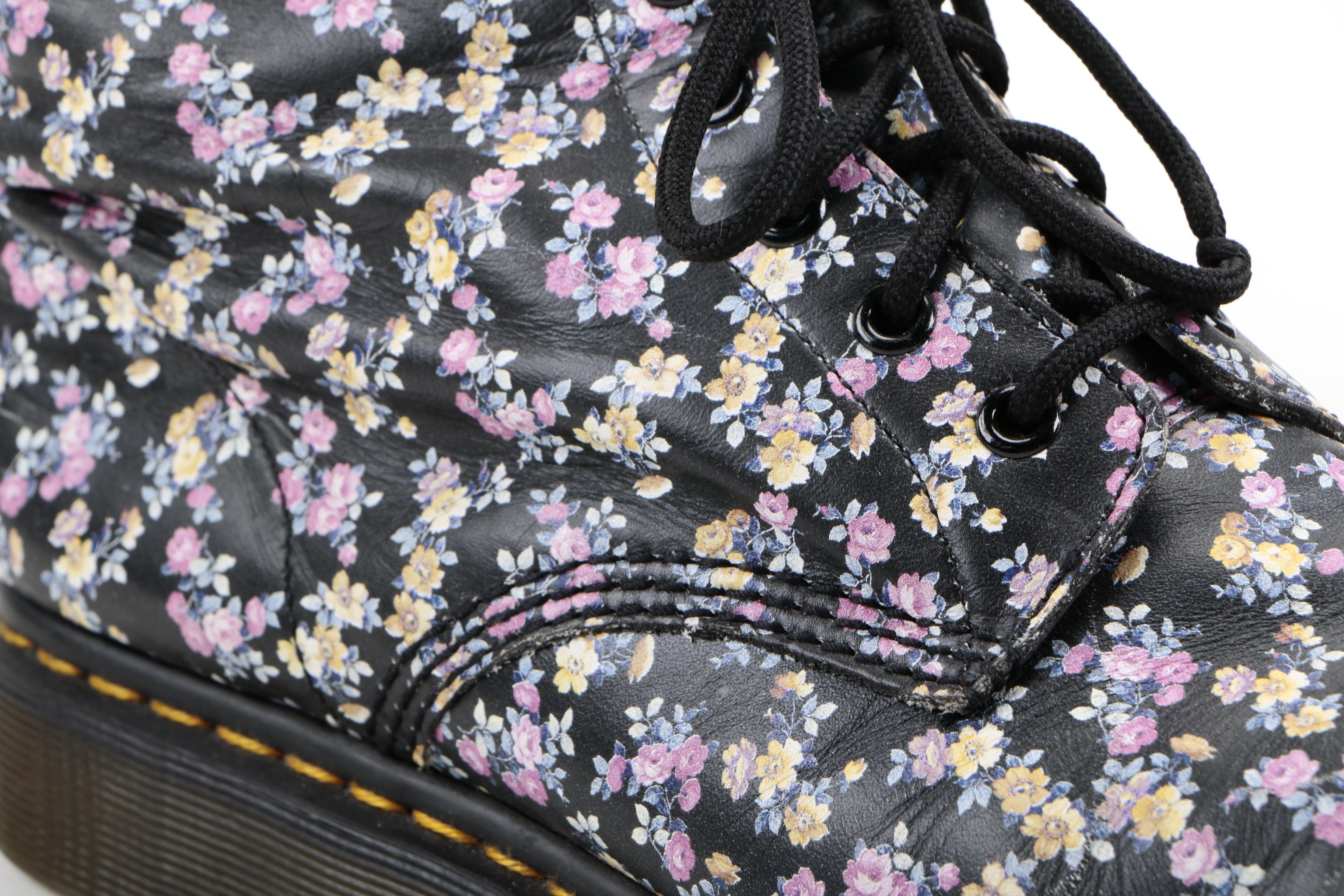 Doc Marten Floral Print Boots