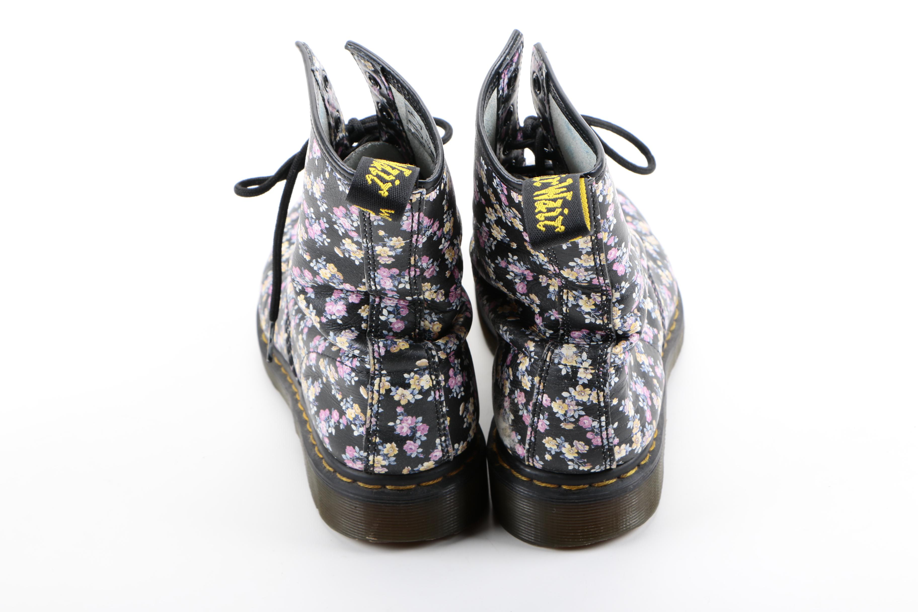 Doc Marten Floral Print Boots
