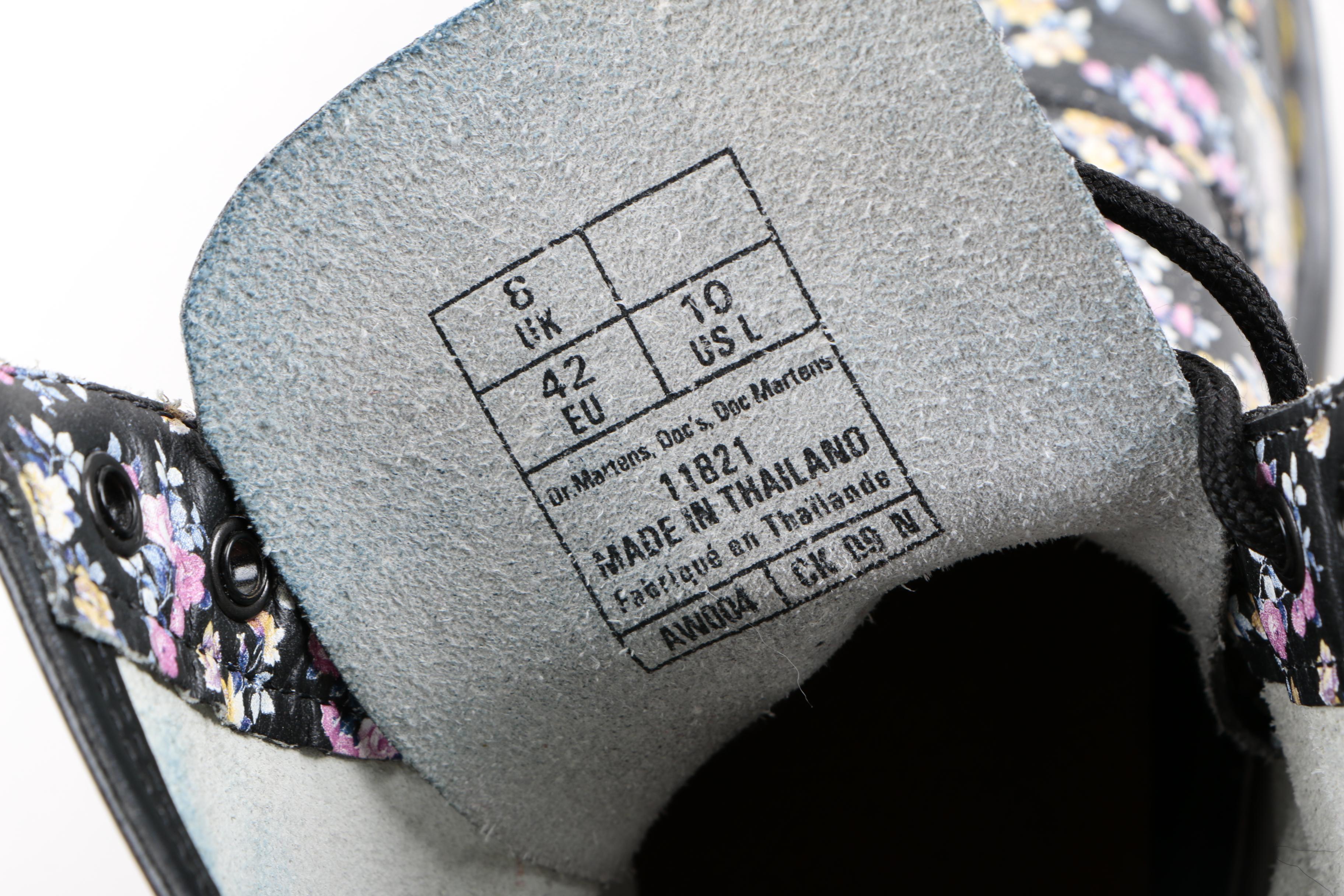 Doc Marten Floral Print Boots