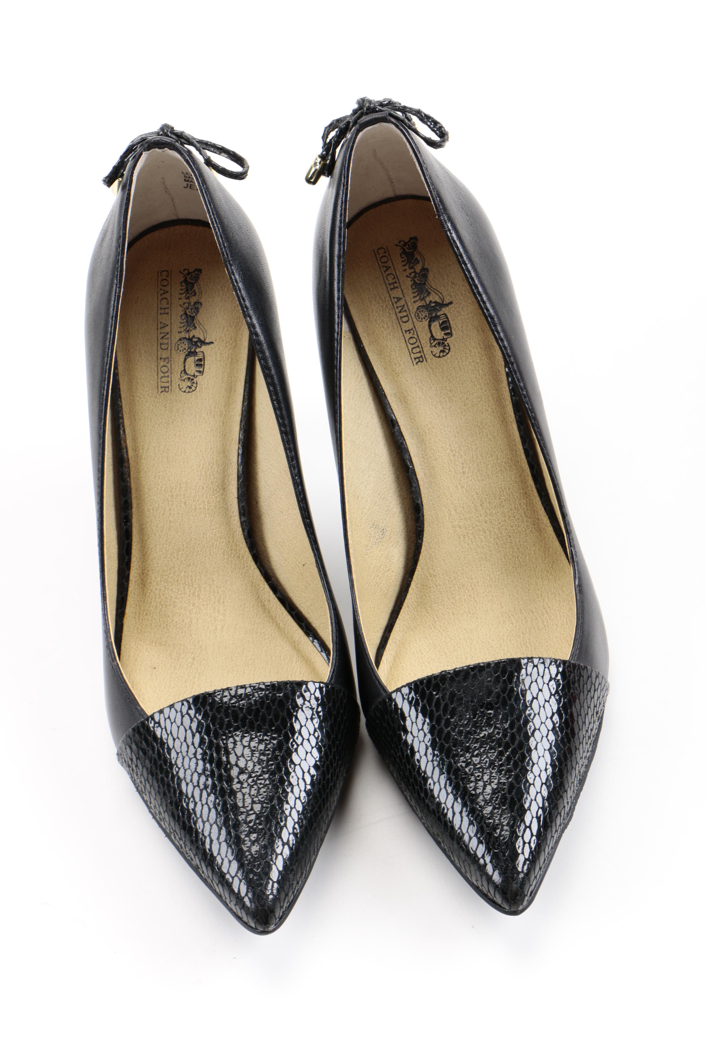 Coach and Four Leather "Jennifer" Pumps