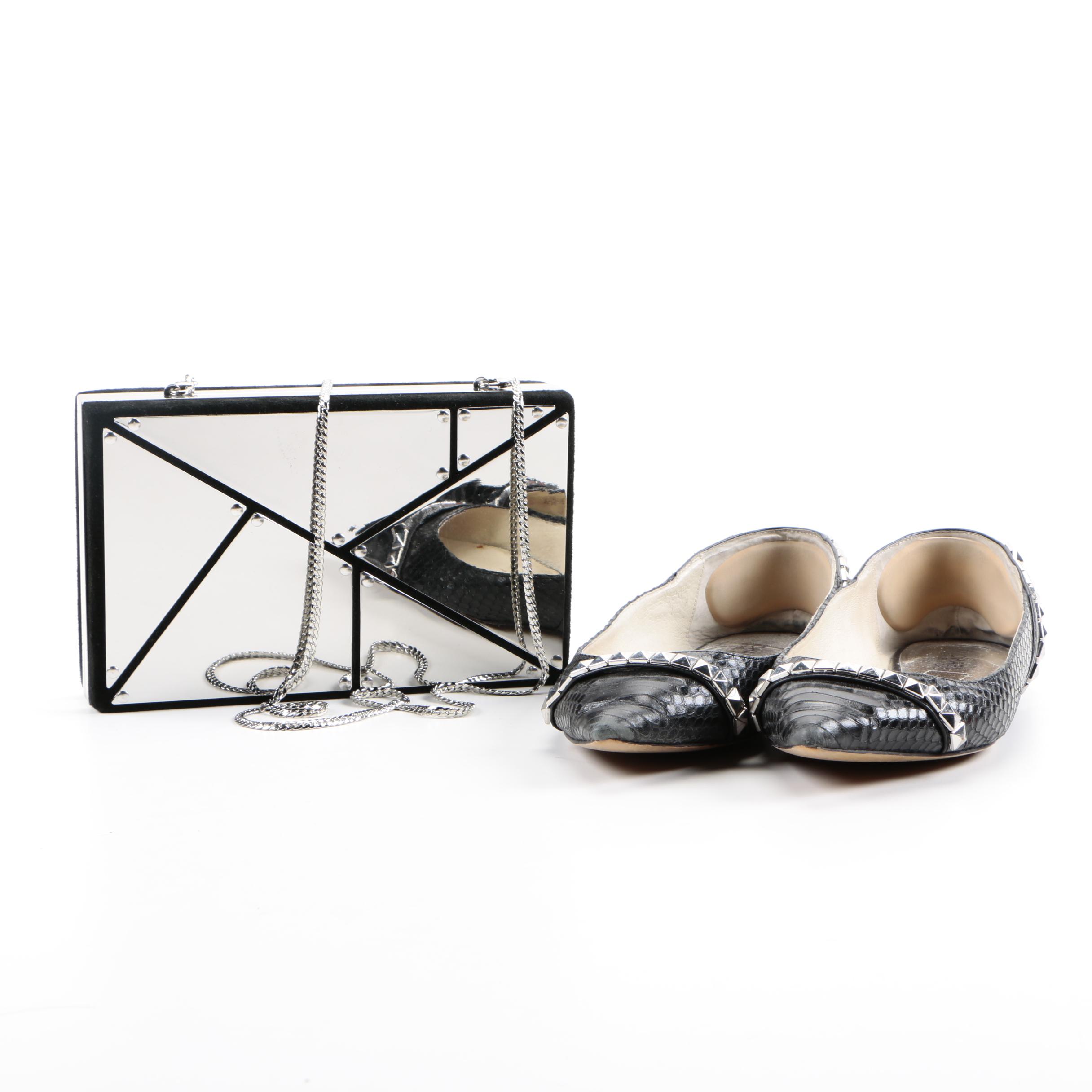 Vince Camuto Clutch and Michael Kors Flats