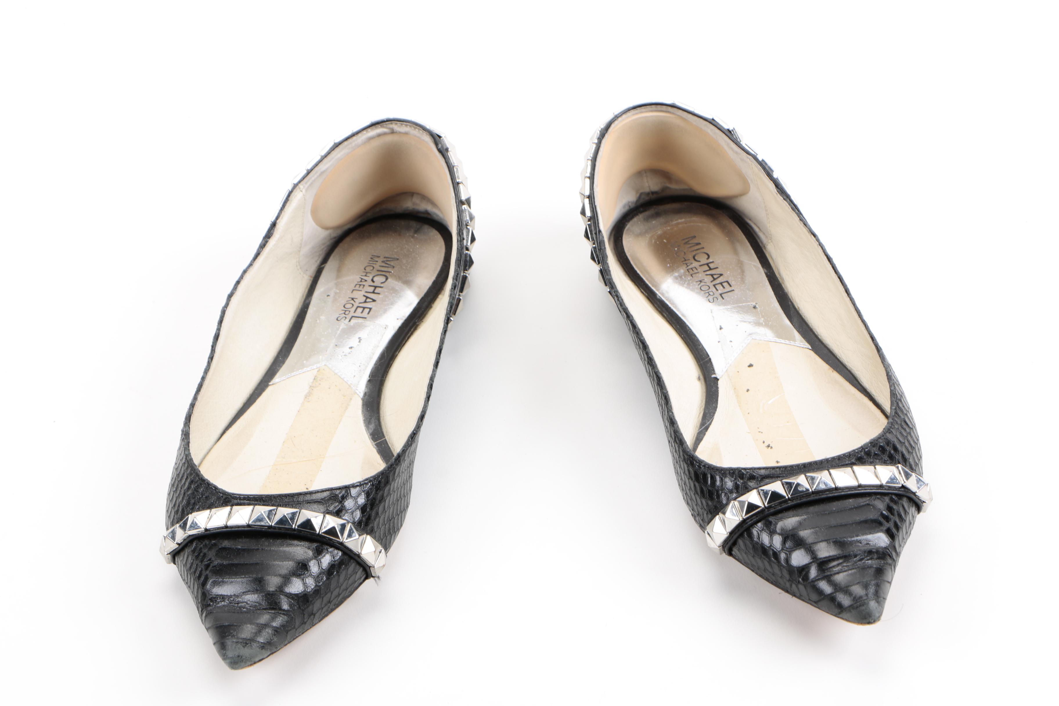 Vince Camuto Clutch and Michael Kors Flats