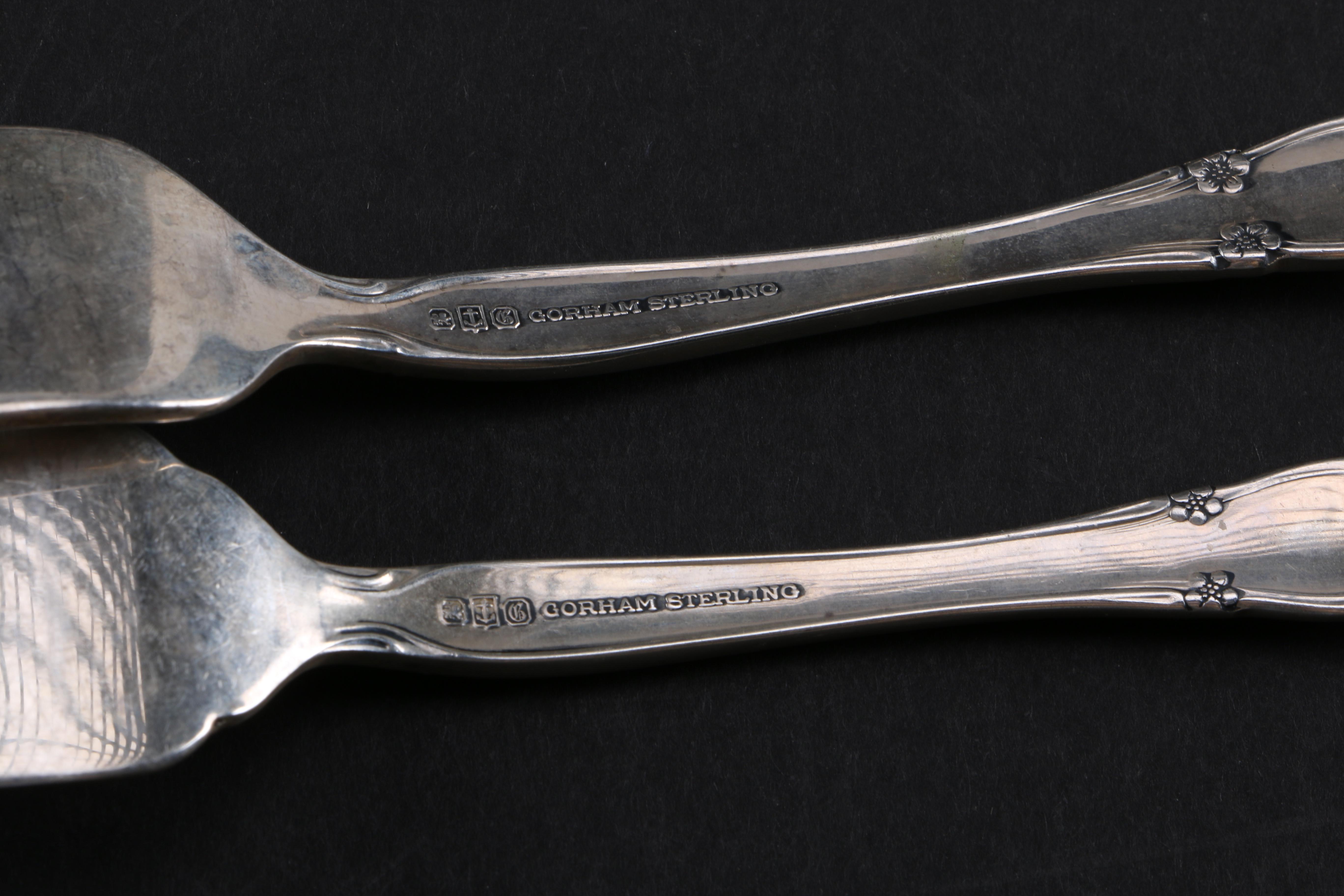 Gorham "Rose Tiara" Sterling Silver Flatware Set