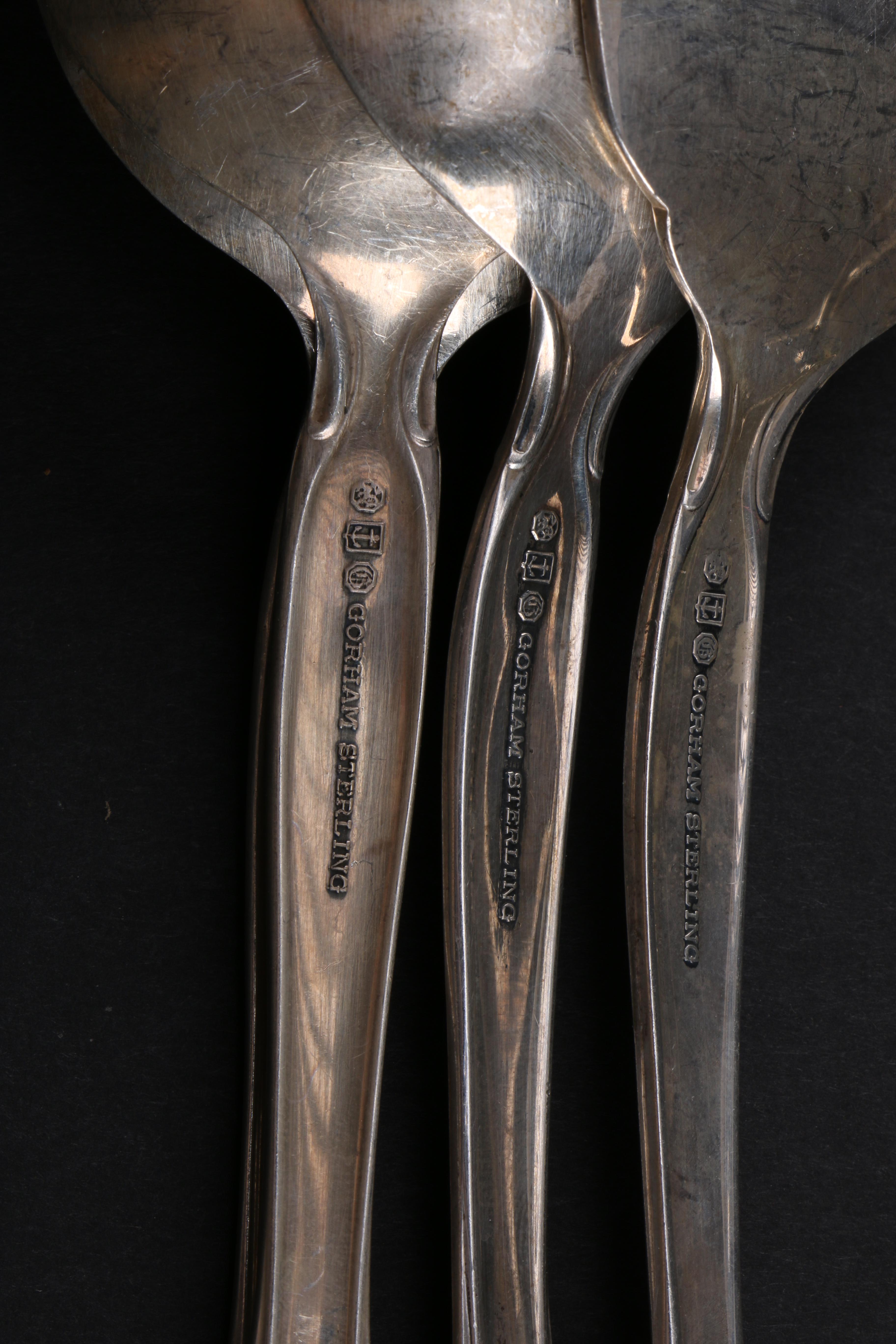 Gorham "Rose Tiara" Sterling Silver Flatware Set