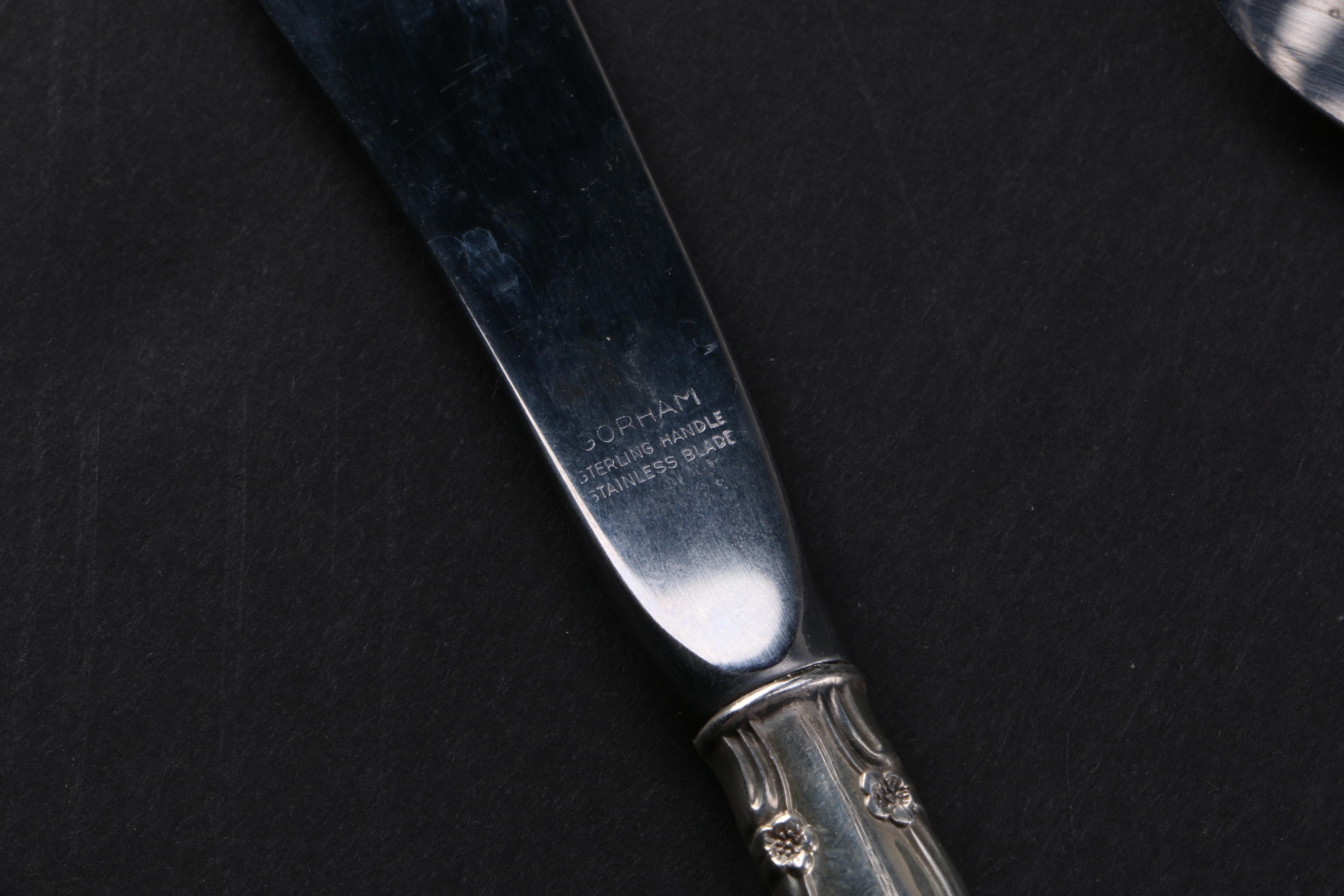 Gorham "Rose Tiara" Sterling Silver Flatware Set