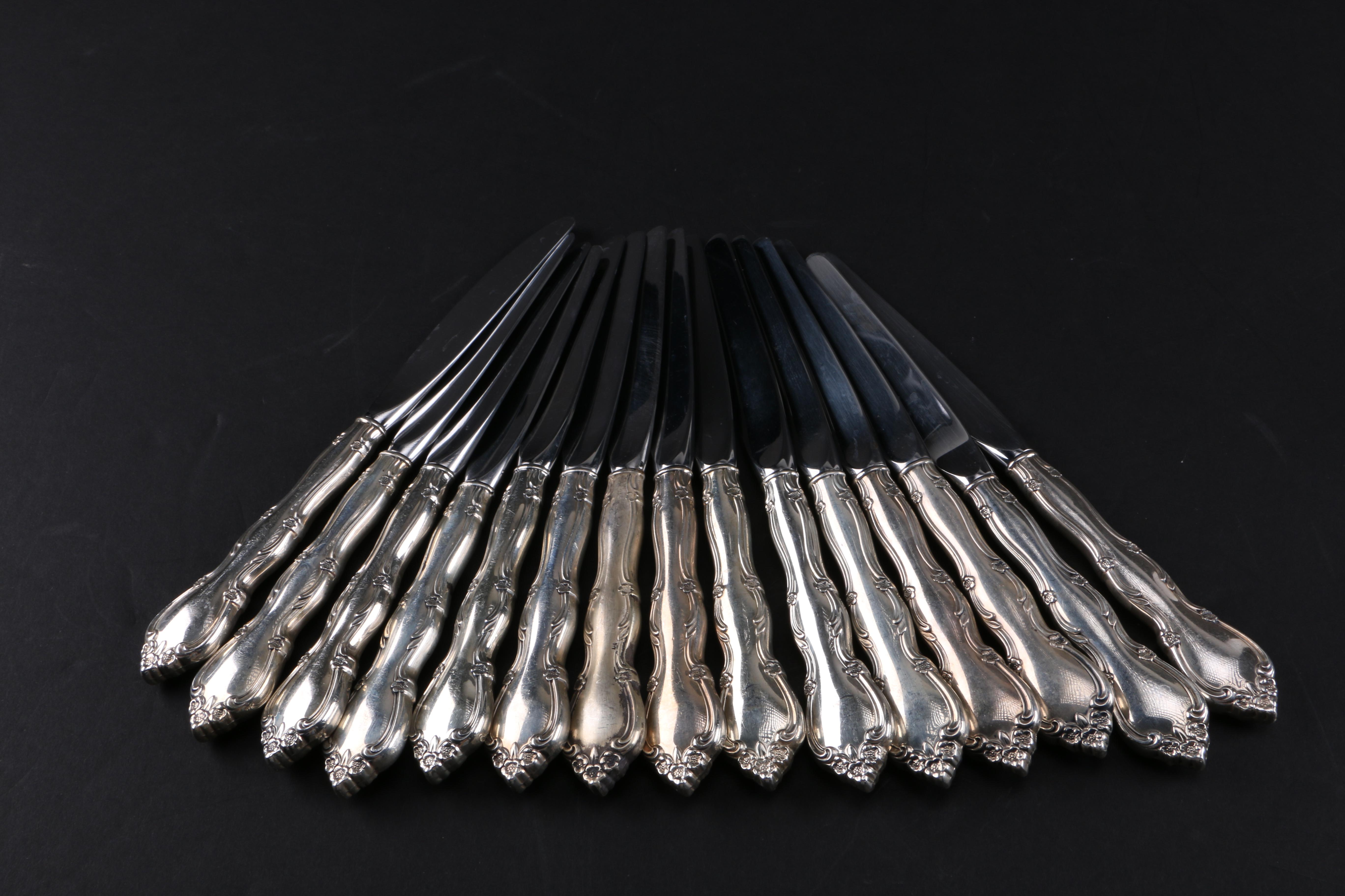 Gorham "Rose Tiara" Sterling Silver Flatware Set