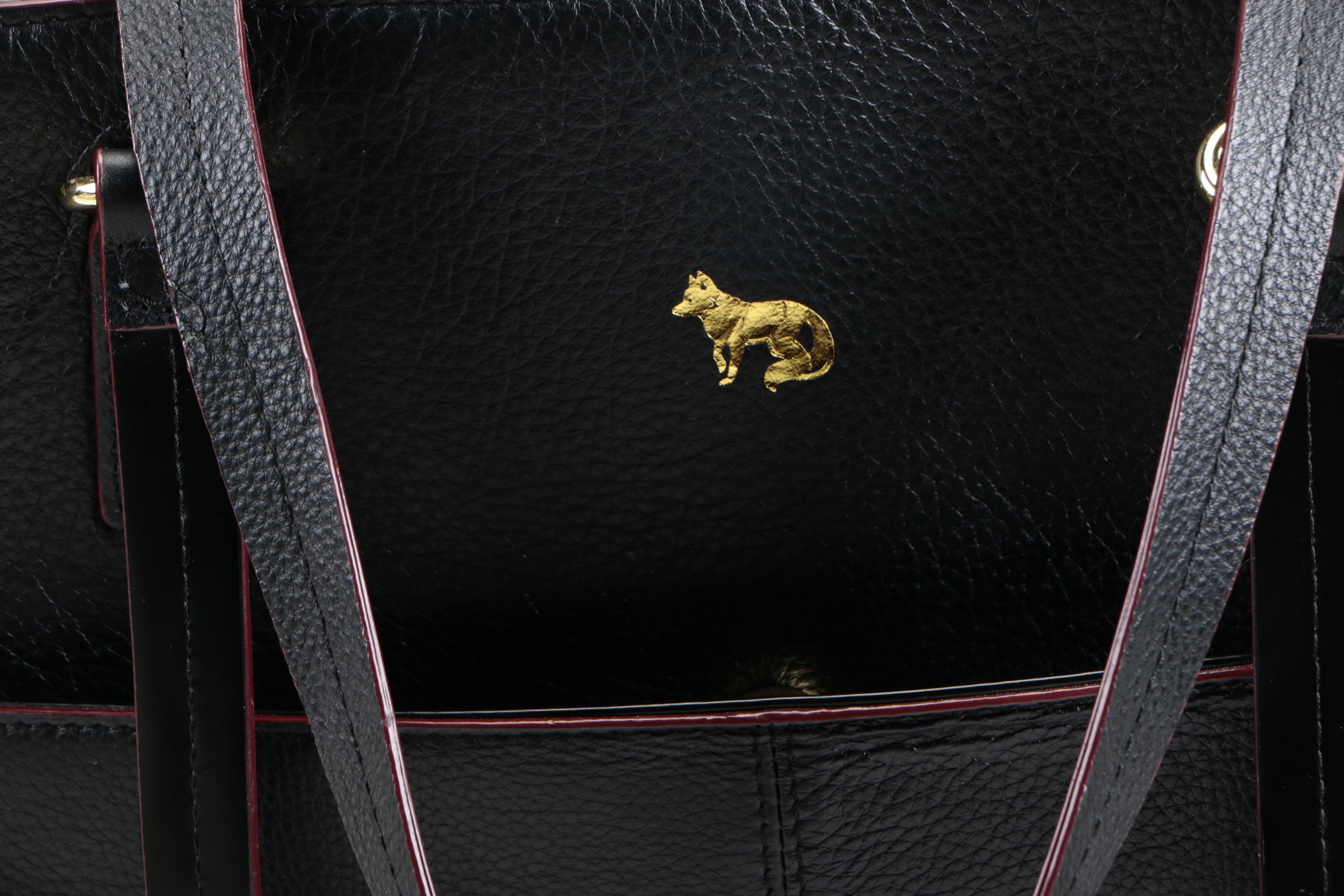 Faux Leather Computer Bag and Two Totes