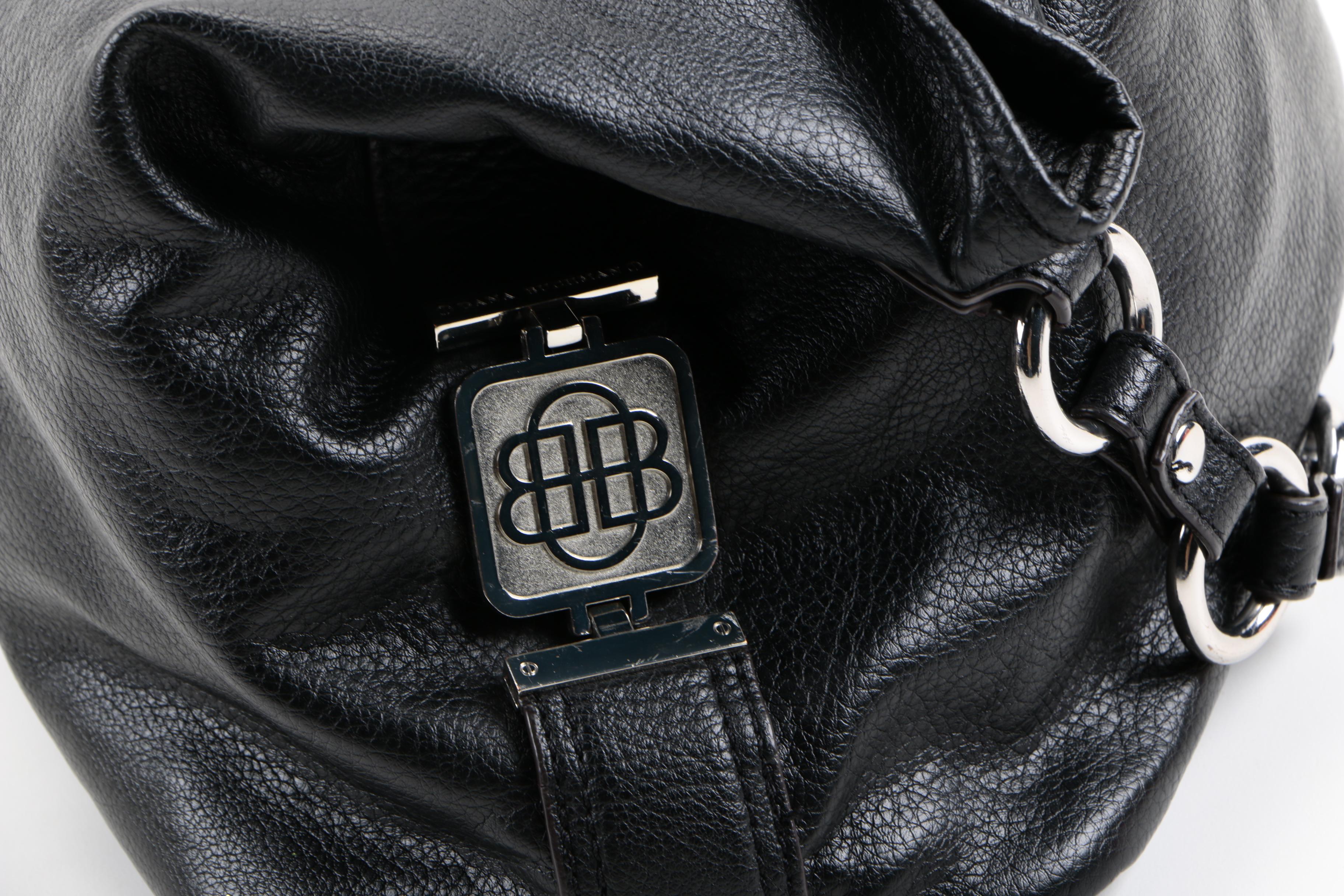 Faux Leather Computer Bag and Two Totes